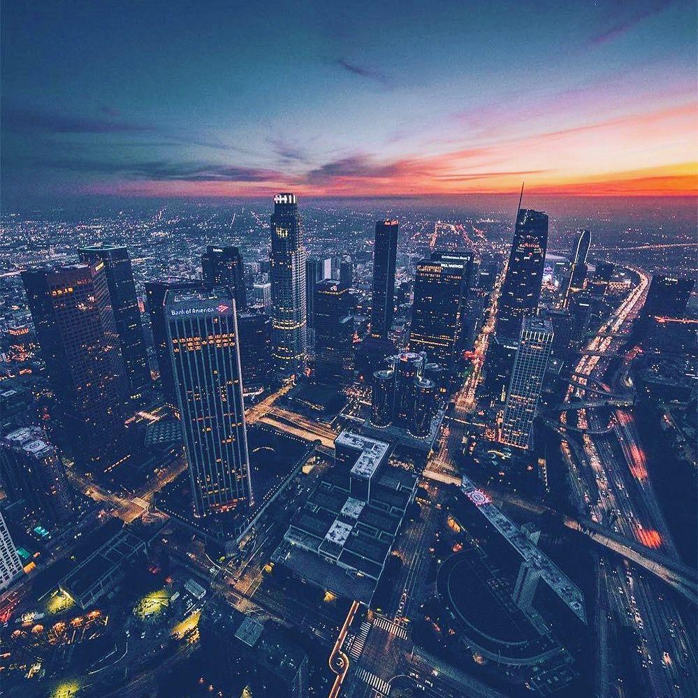 Downtown Los Angeles Wallpaper for iPhone 11 Pro Max X 8 7 6  Free  Download on 3Wallpapers