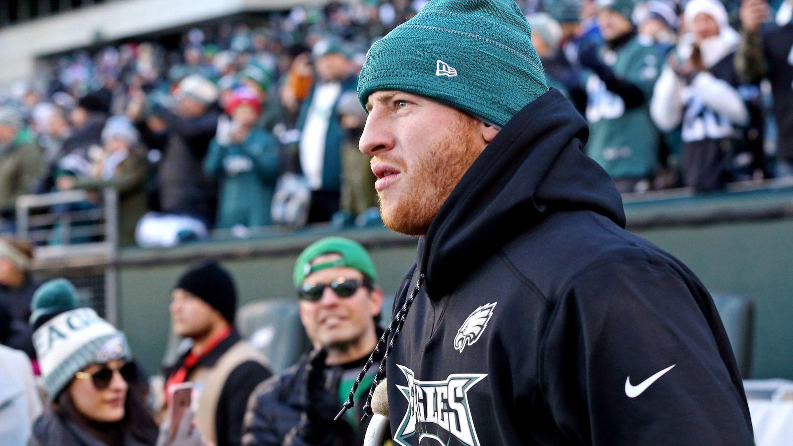 1600x900 Carson Wentz okay being Philadelphia Eagles cheerleader for Super Bowl
