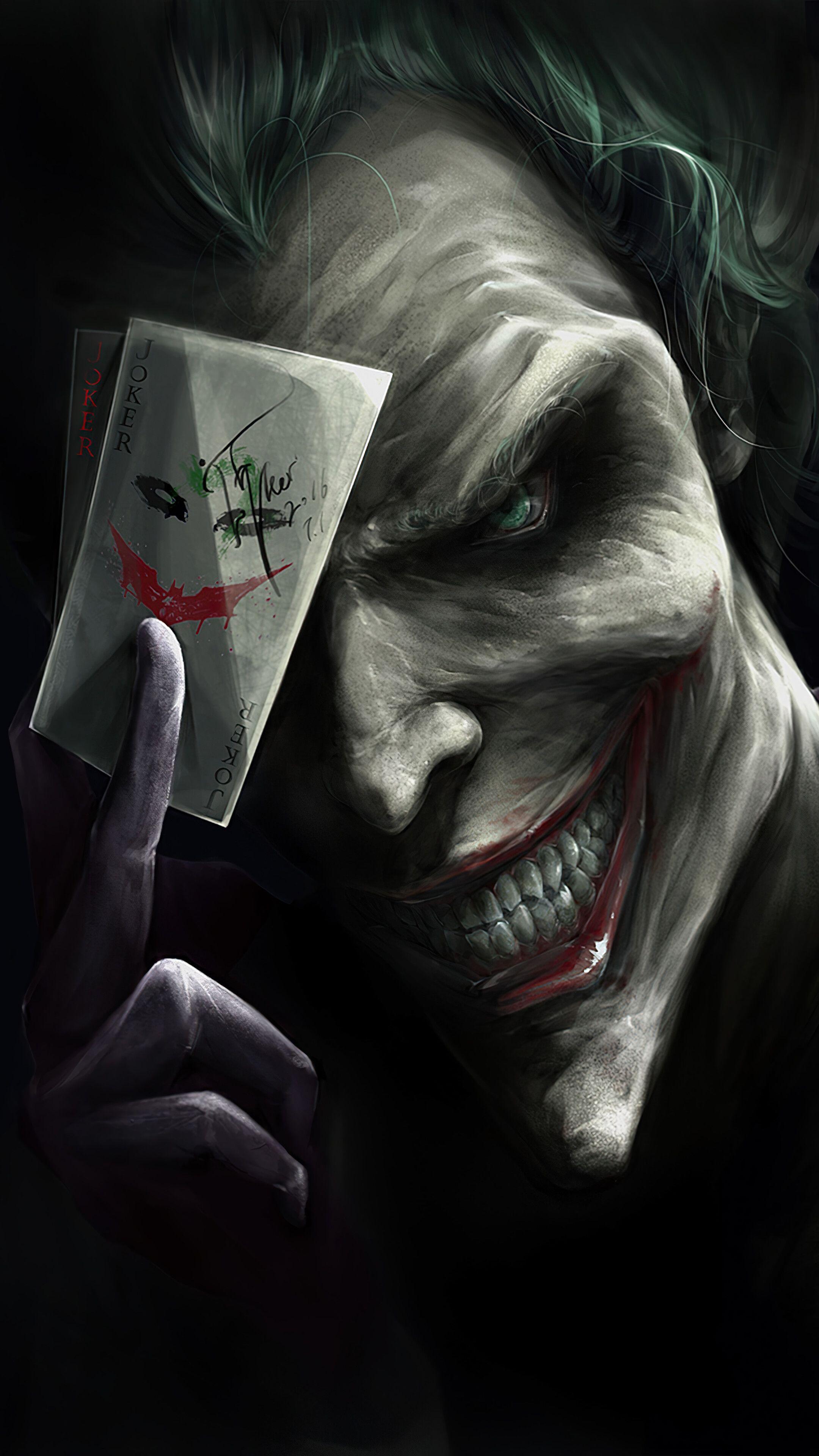 2160x3840 Joker, Smile, Card, 4K phone HD Wallpaper, Image, Background, Photo and Picture. Mocah HD Wallpaper