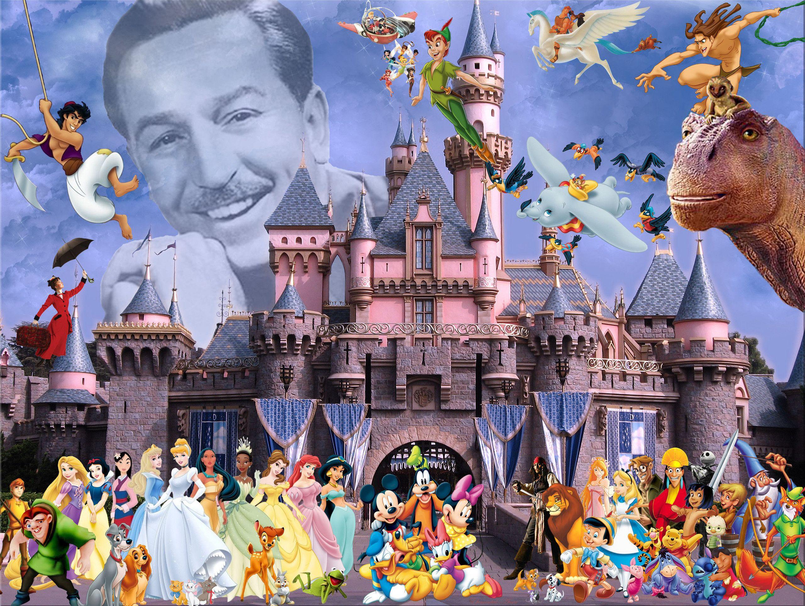 2560x1926 Disney Characters Background