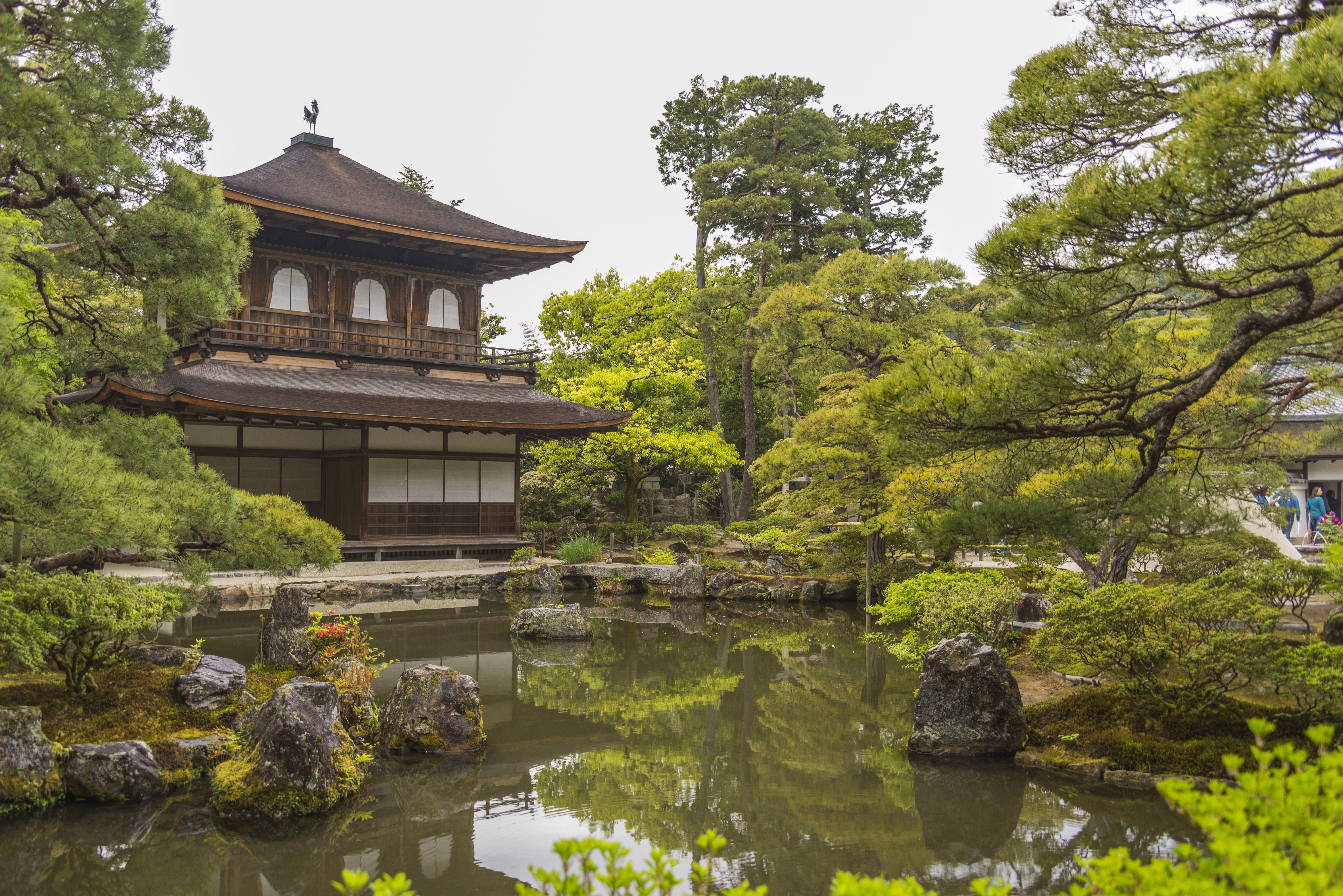 6016x4016 Temple Of Shining Mercy Jisho Ji Ginkaku Ji Kyoto Japan Temple Garden Zen Wallpaper:6016x4016
