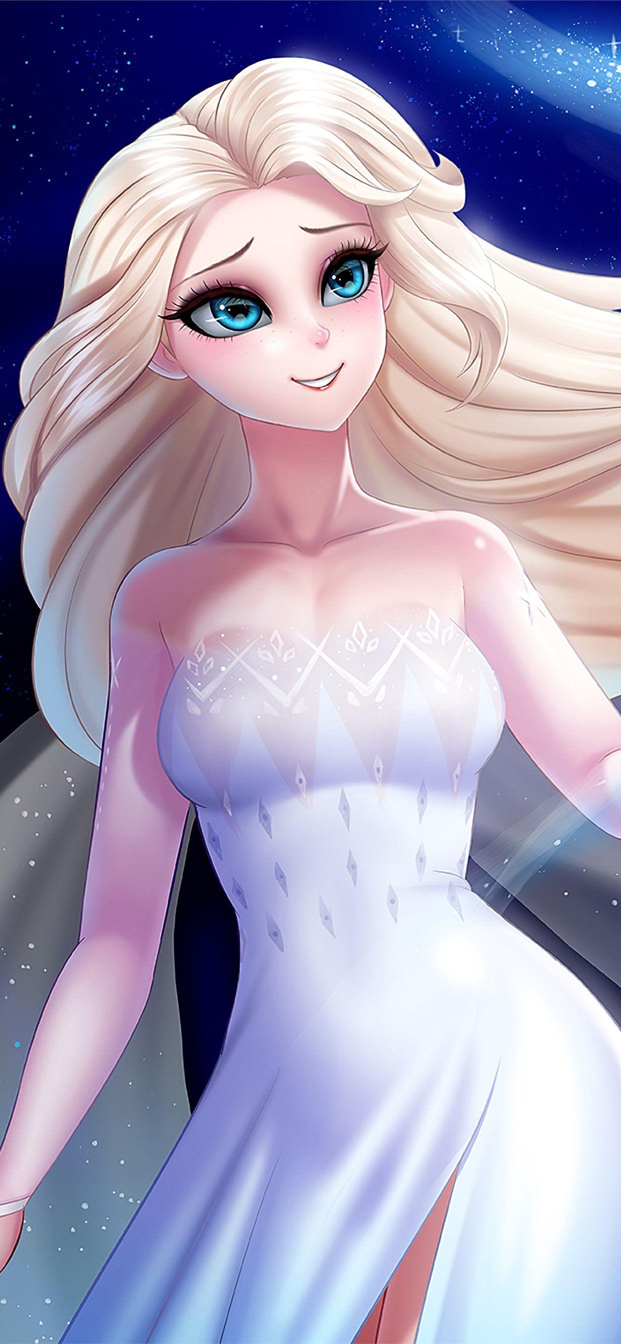 1242x2688 frozen 2 elsa 4k iPhone X Wallpaper Free Download