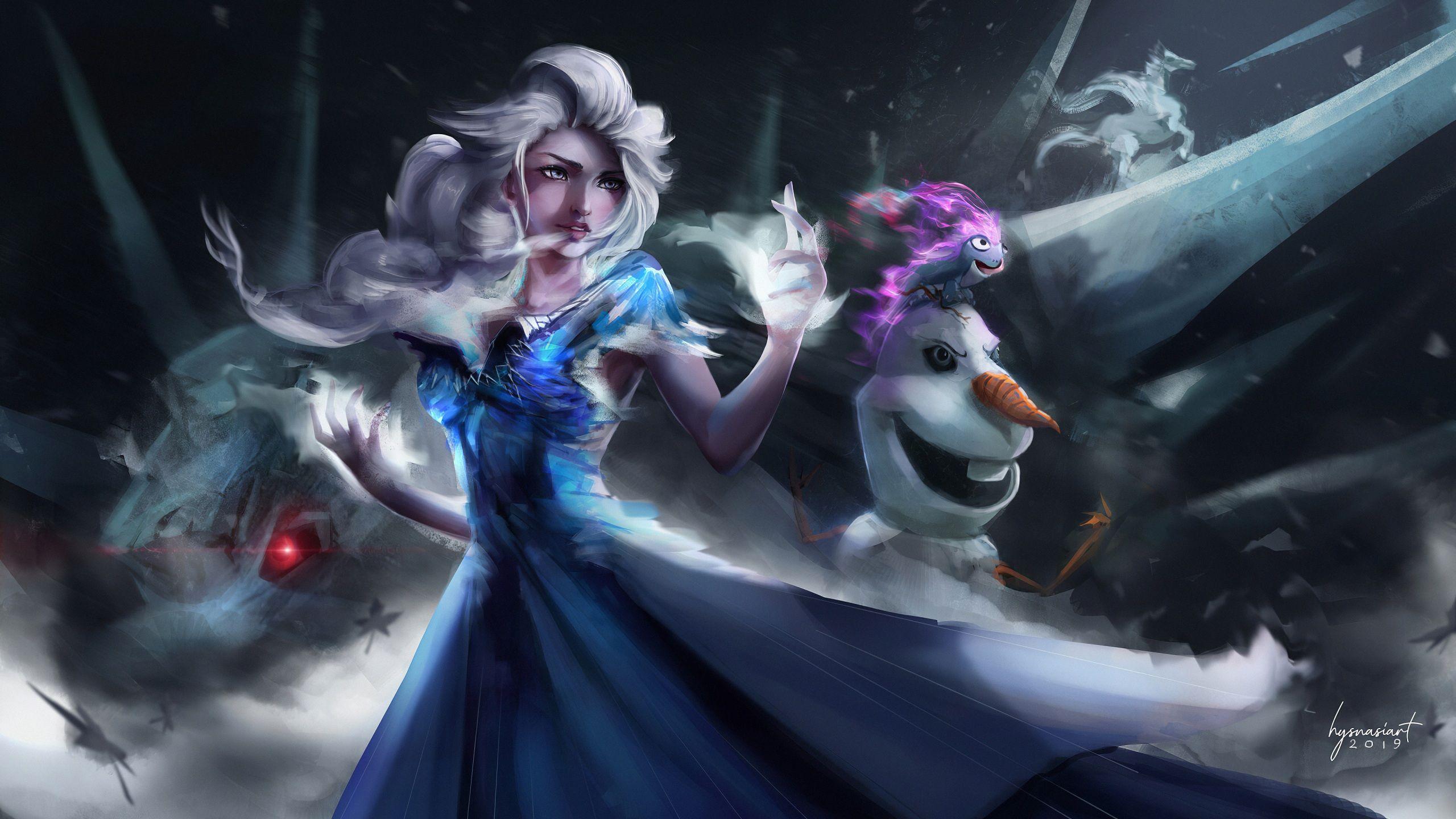 2560x1440 Wallpaper 4k Elsa Frozen 2