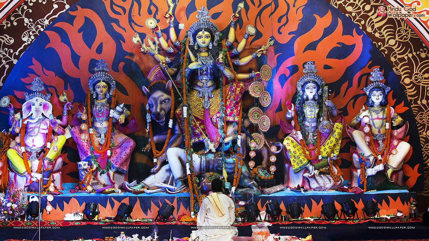 1366x768 Durga Puja Ashtami Wallpaper & Picture Free Download