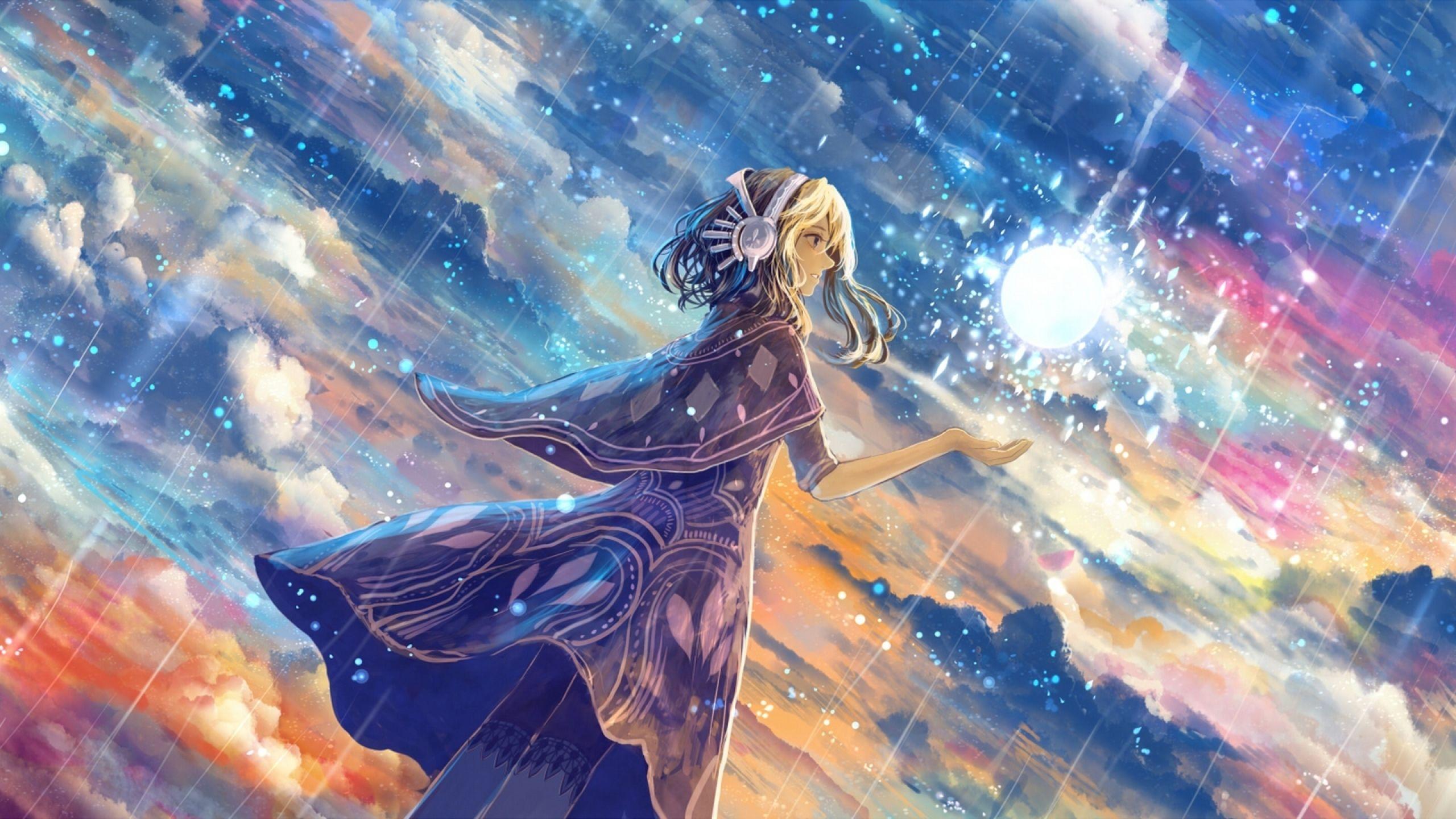 2560x1440 anime, girl, art 1440P Resolution Wallpaper, HD Anime 4K Wallpaper, Image, Photo and Background