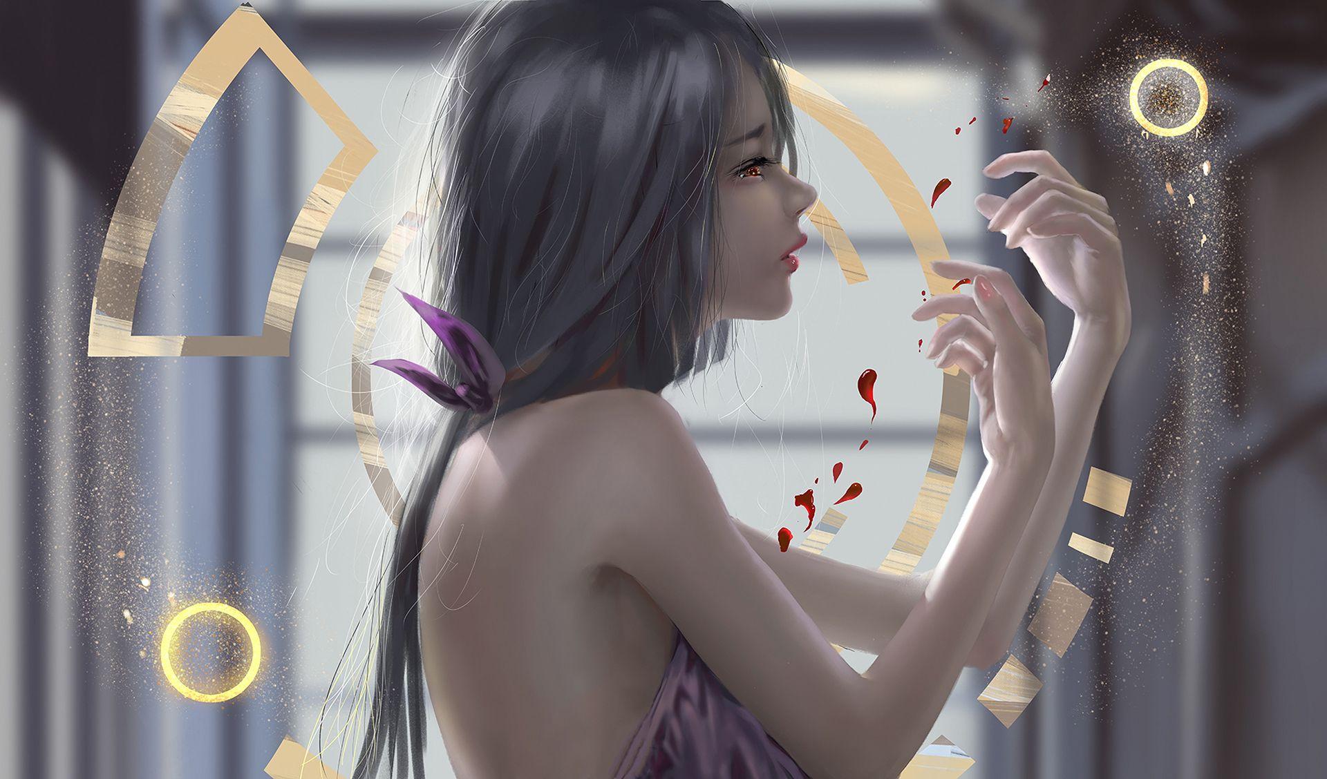 Buy Dark Anime Girl Wall Art Anime Aesthetic Print Gothic Emo Online in  India  Etsy