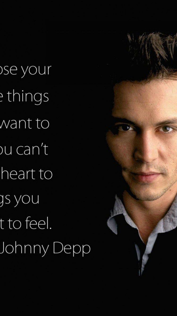 750x1334 Johnny Depp Aesthetic Wallpaper