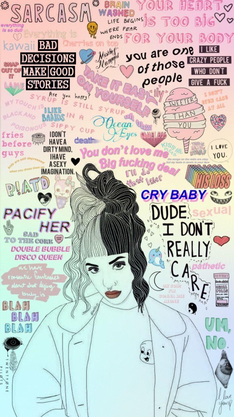 750x1334 Melanie Martinez Cry Baby Wallpaper