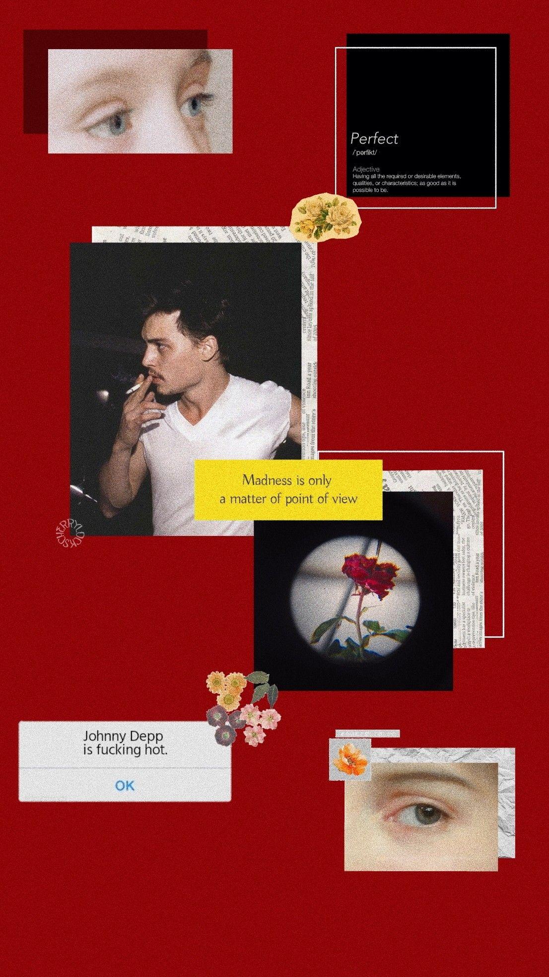 1106x1967 Johnny Depp Aesthetic Wallpaper