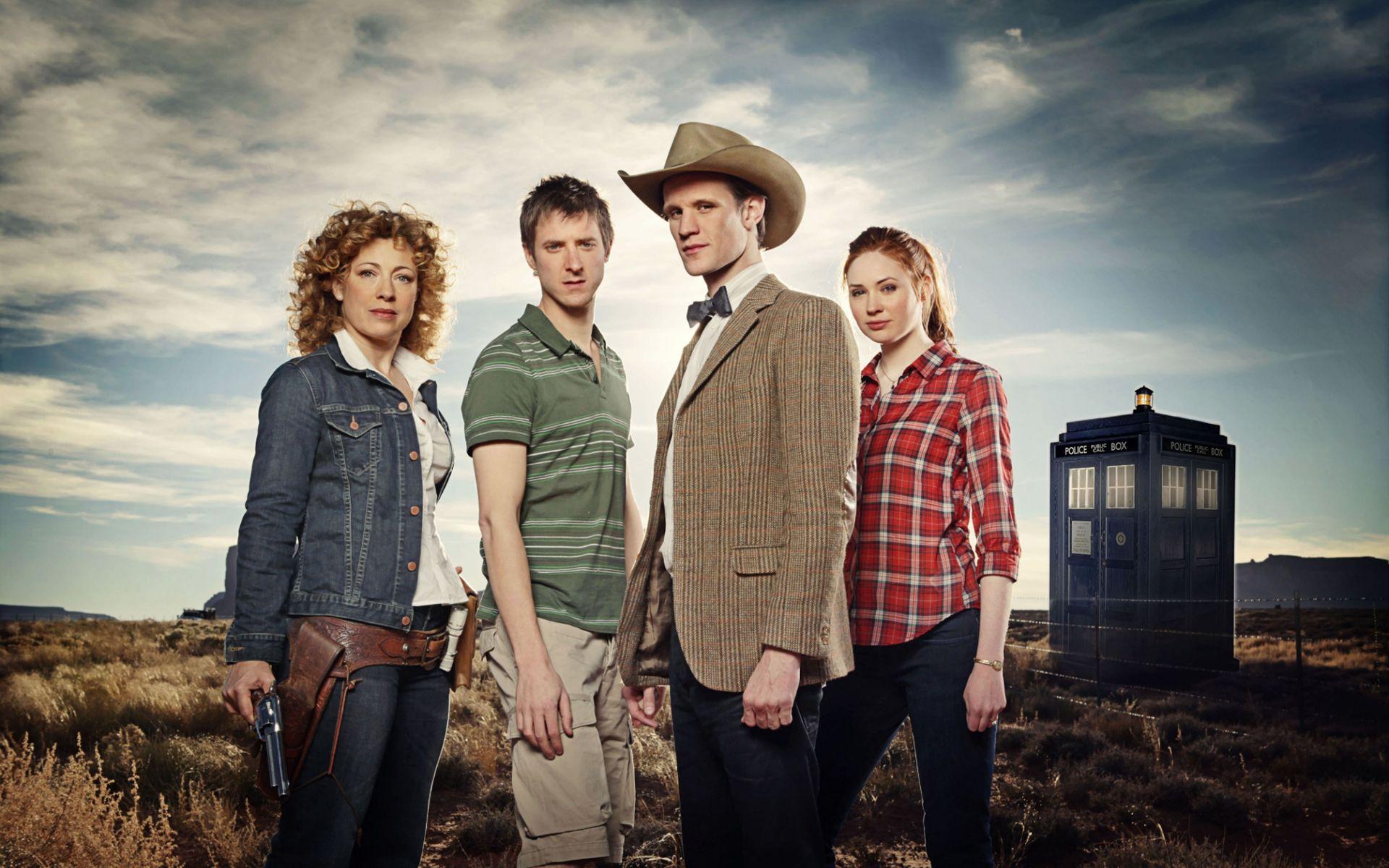 1920x1200 tardis, Matt, Smith, Karen, Gillan, Amy, Pond, Eleventh, Doctor, Doctor, Who, River, Song, Alex, Kingston, Rory, Williams Wallpaper HD / Desktop and Mobile Background