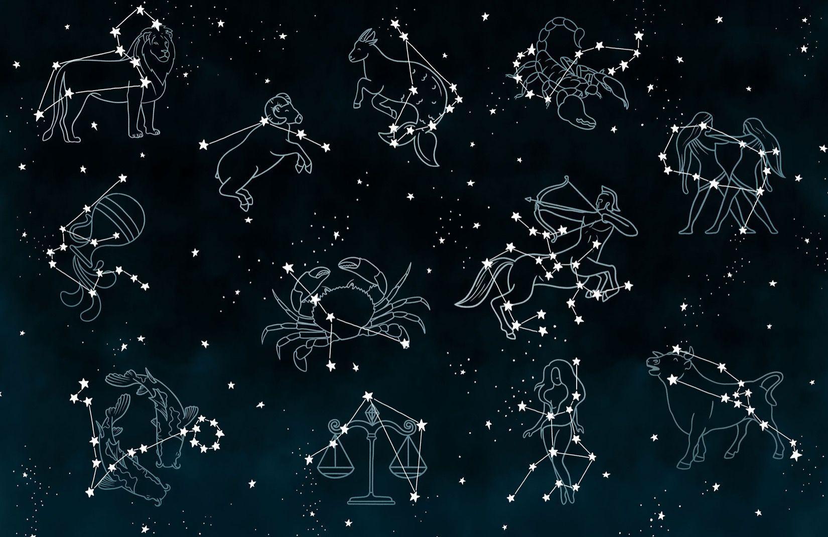 1650x1070 Horoscope Sign Wallpaper. Constellation design MuralsWallpaper, #aquariusconstellationtat. Constellations, Virgo constellation tattoo, Leo constellation tattoo