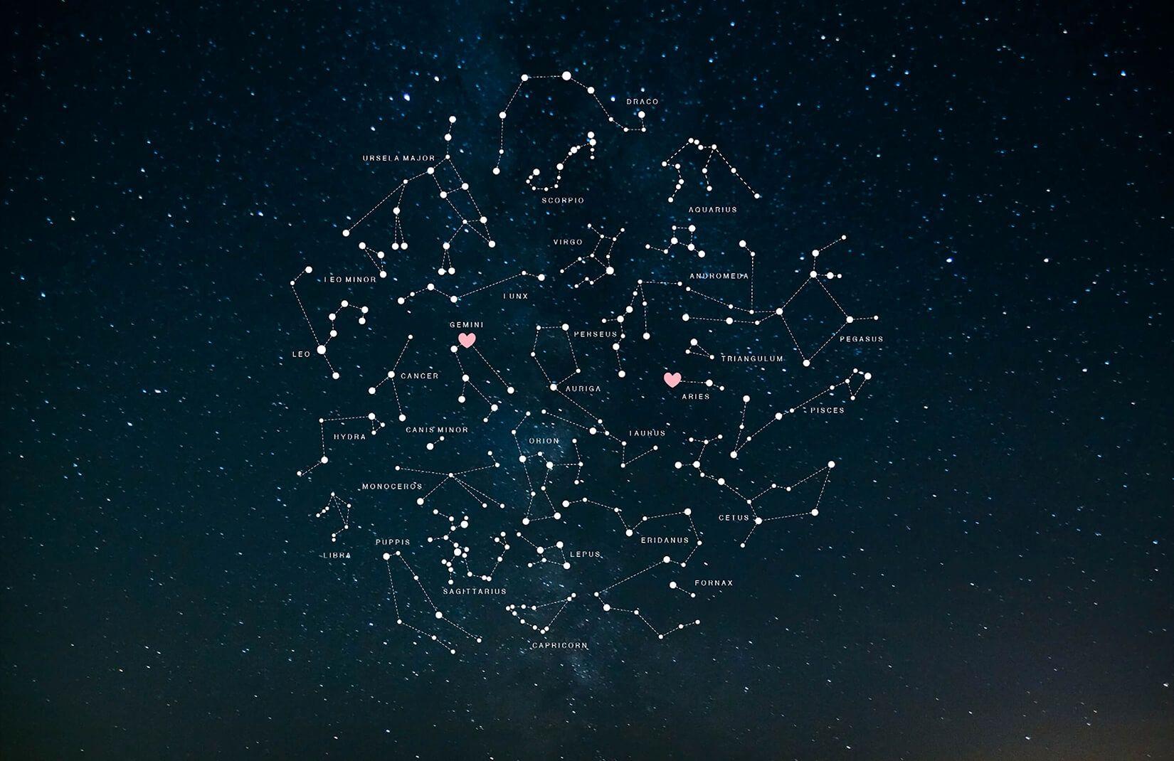 1650x1070 Constellation Wallpaper Elegant Valentine S Constellations Wall Mural 2019 of The Hudson