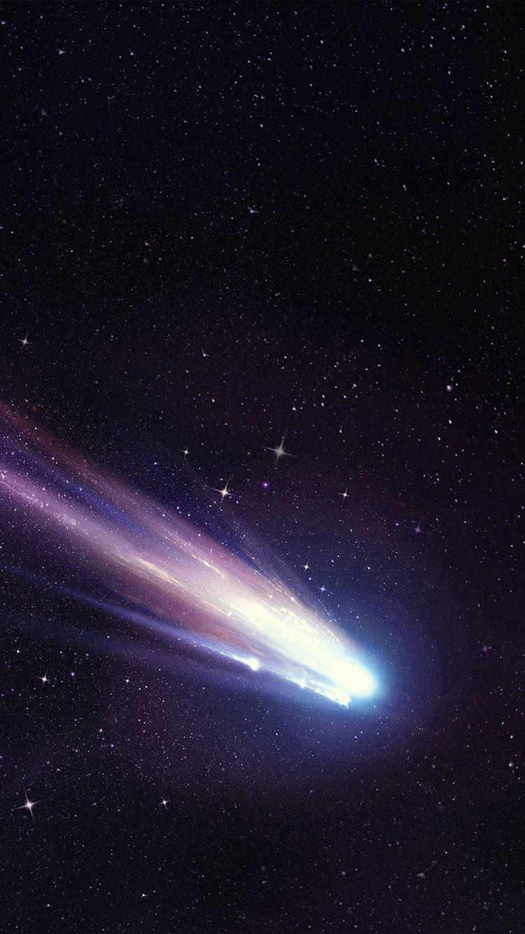 750x1334 Shootingstar Space Dark Star Purple Blue Art Illustration Wallpaper