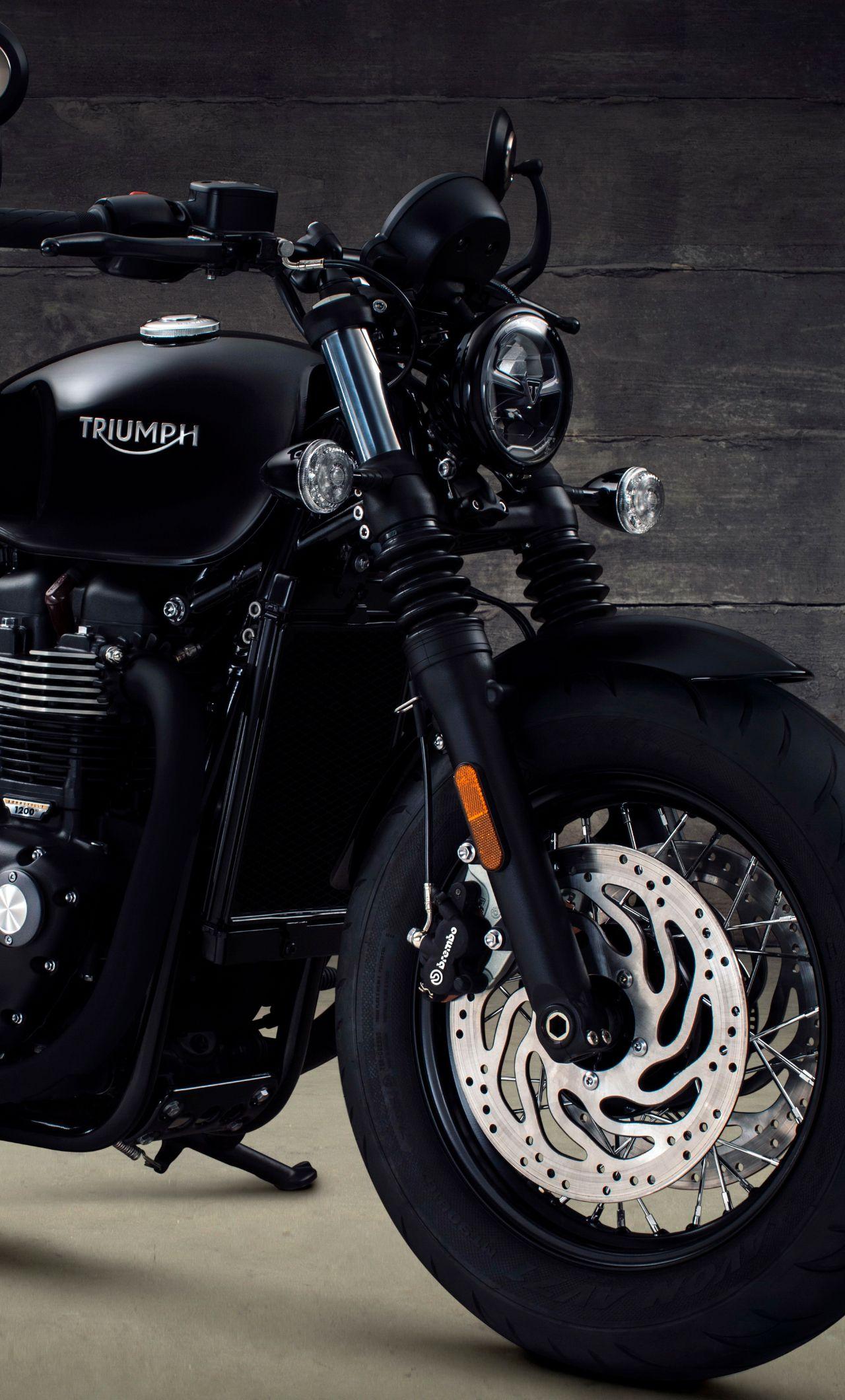 1280x2120 Triumph Bonneville Bobber Black 2017 iPhone 6 plus Wallpaper, HD Cars 4K Wallpaper, Image, Photo and Background