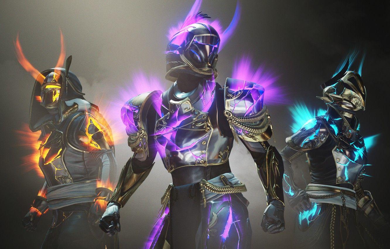 1332x850 Wallpaper Armor, Glow, Hunter, Bungie, The warlock, Titan, Destiny, Arrival, Destiny Solstice Characters, Solstice image for desktop, section игры