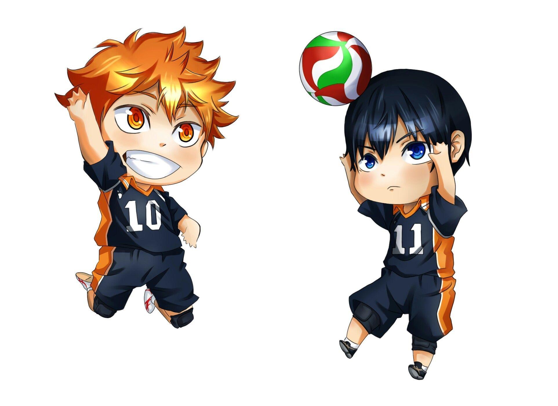 1925x1400 Hinata And Kageyama Cute Chibi Art Data Src Hinata Wallpaper HD