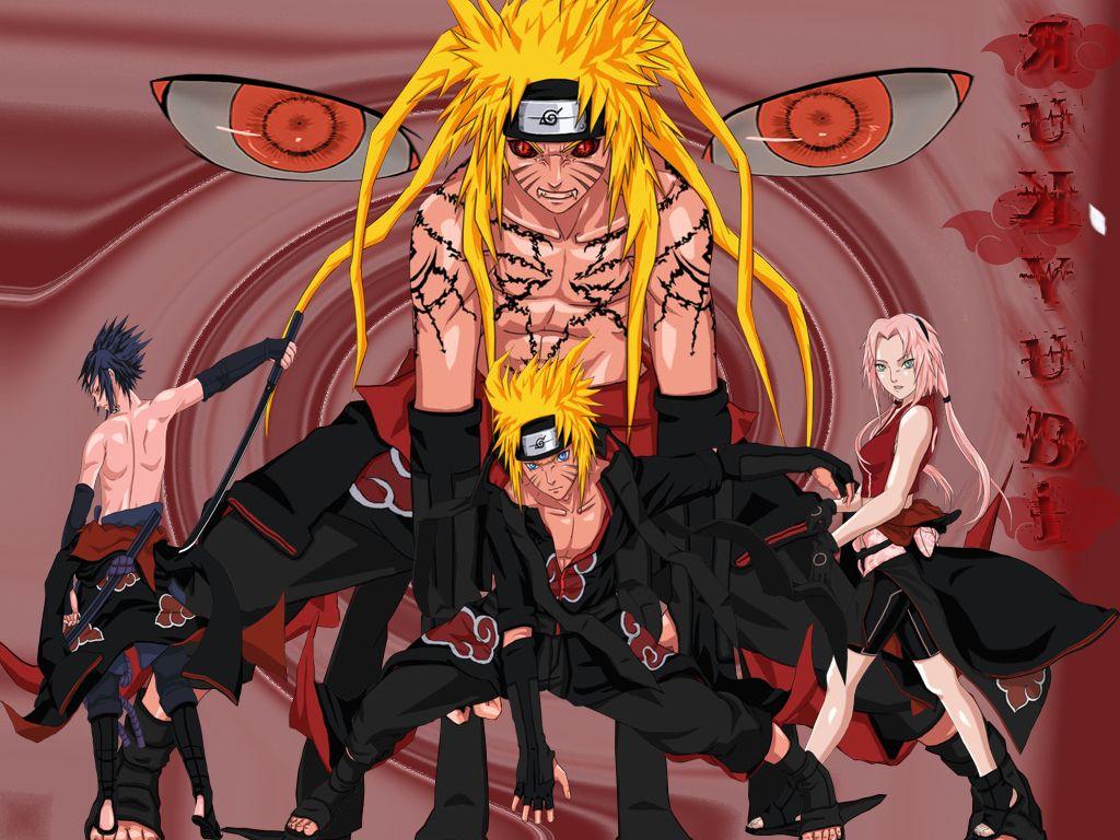 1024x768 Naruto And Sasuke Akatsuki HD Wallpaper