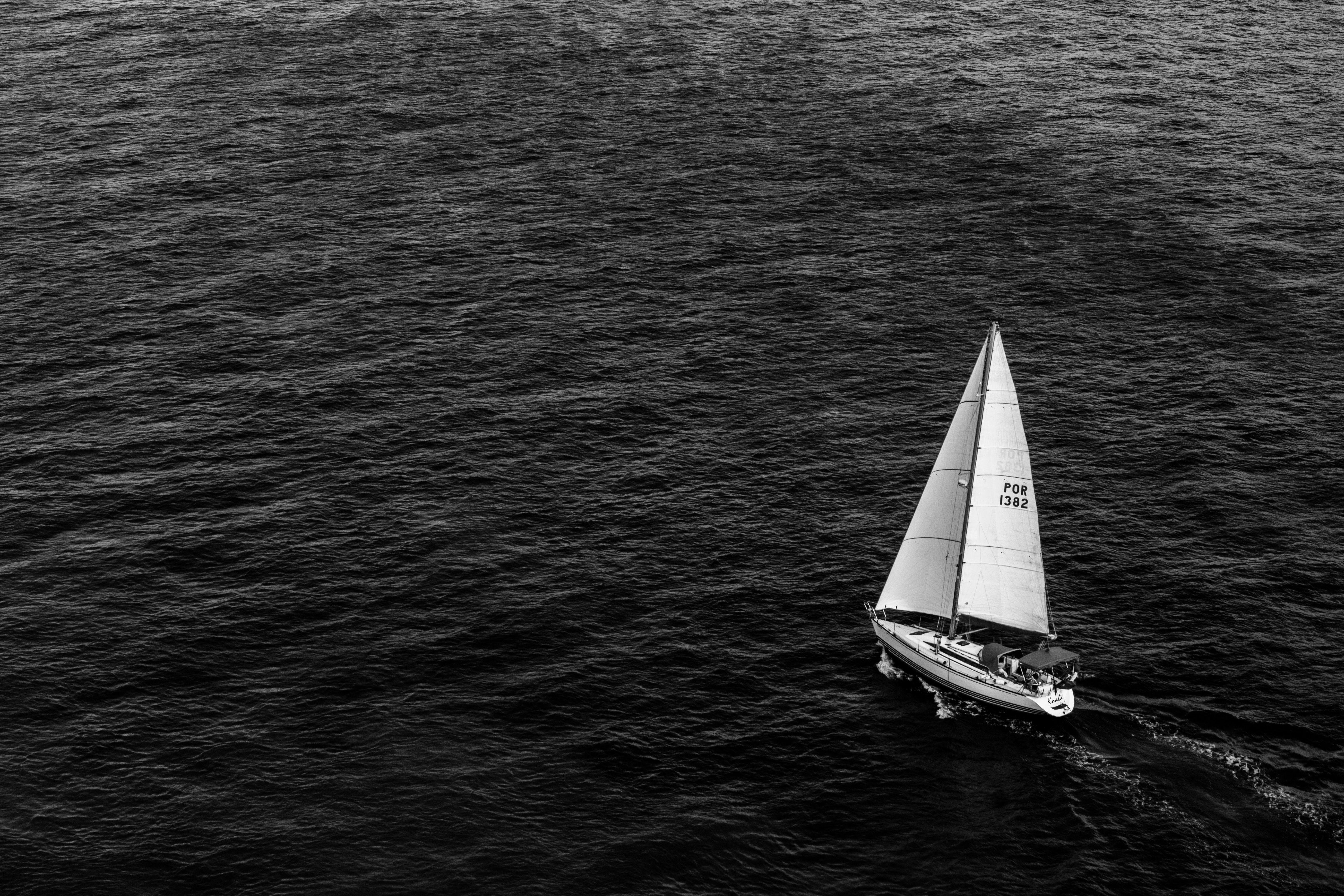 4752x3168 4752x3168 #rope, #Creative Commons image, #water, #sailing, #ripple, #black and white, #sea, #seascape, #boat, #ocean, #transportation, #wave, #yacht, #ship, #sail, #dark. Mocah.org HD Desktop Wallpaper