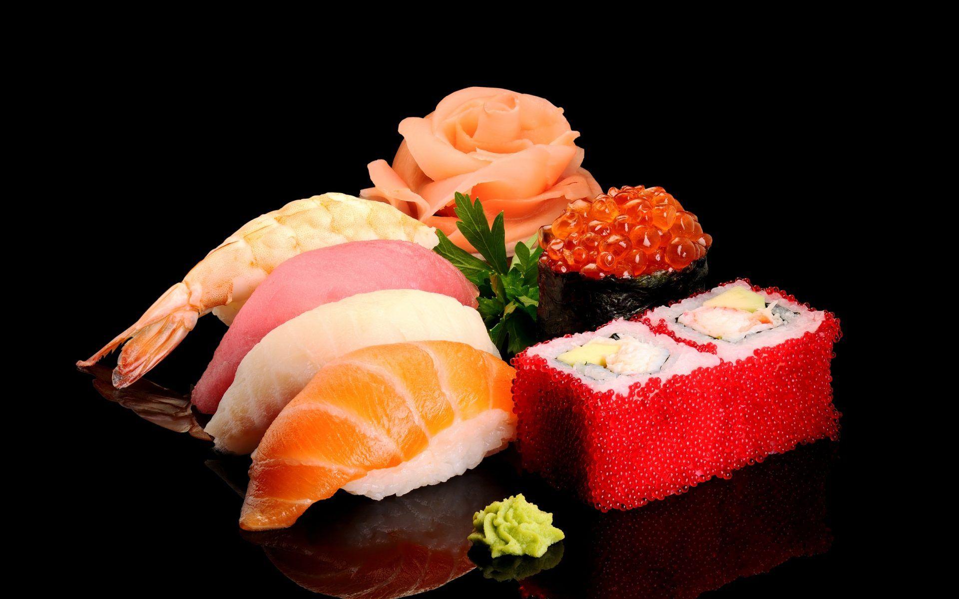 1920x1200 HD Photo Wallpaper Sushi Delicious Seafood 2380 2560x1600