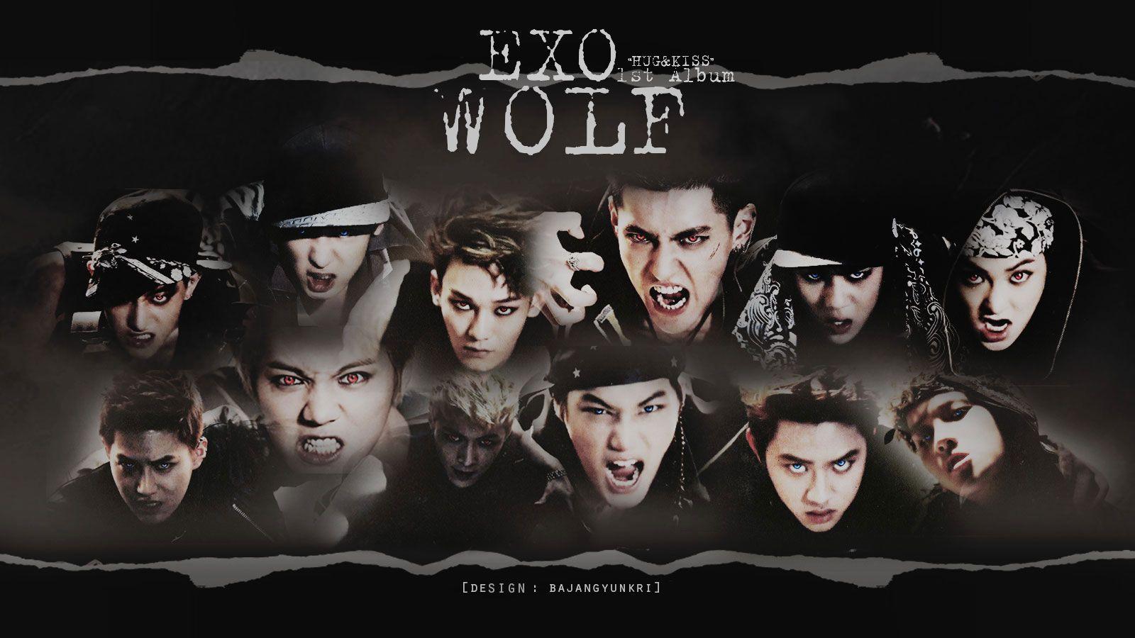 exo wolf tree wallpaper