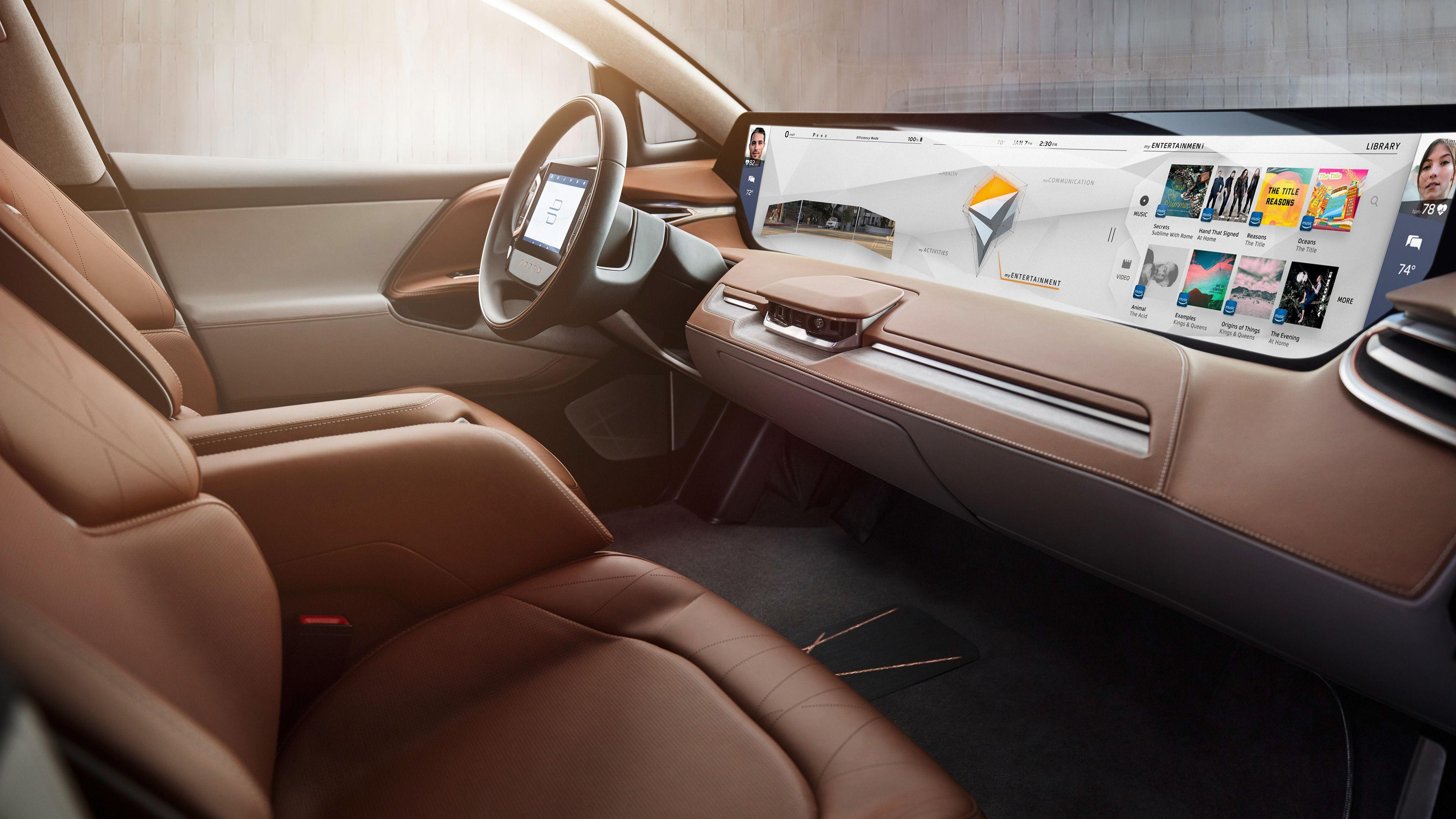 3840x2160 Byton Electric Car Interior Hd Wallpaper, Electric Cars Wallpaper, Cars Wallpaper, Byton Wallpaper, 4k Wal. Car Experience, Concept Cars, Electric Car Concept
