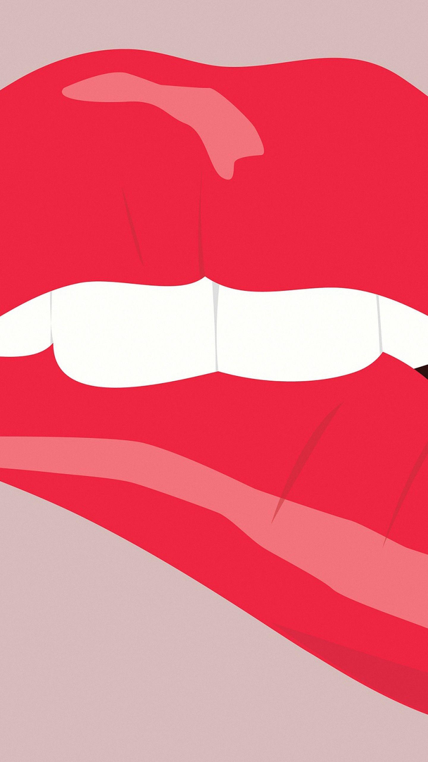 1440x2560 Lips Teeth Confusion samsung galaxy note 4 Wallpaper HD 1440x2560