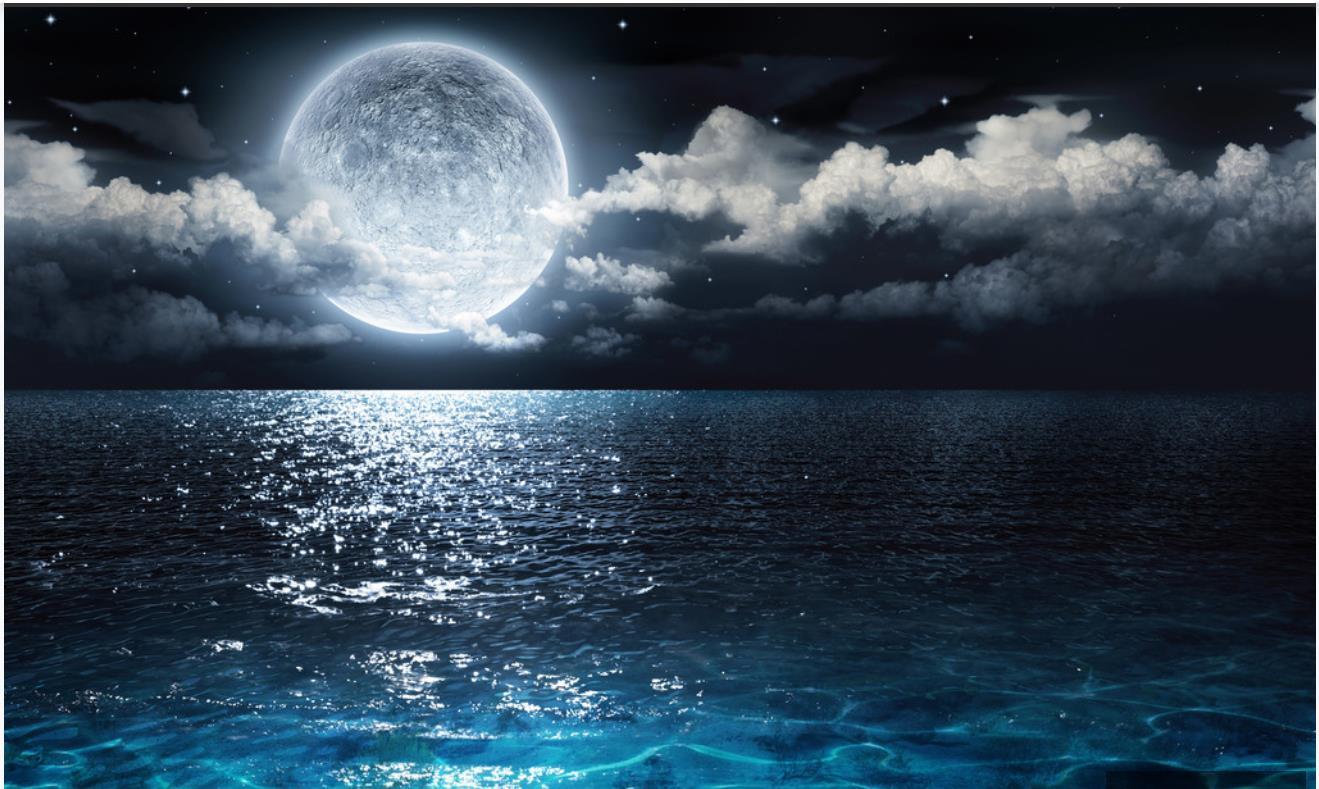 1319x789 Custom Photo Wallpaper Murals For Walls 3D Mural HD Starry Sky Moon Seaside Sea Sky Night Living Room Background Wall Papers Home Decor Aishwarya Rai Wallpaper Amazing Wallpaper HD For Desktop From