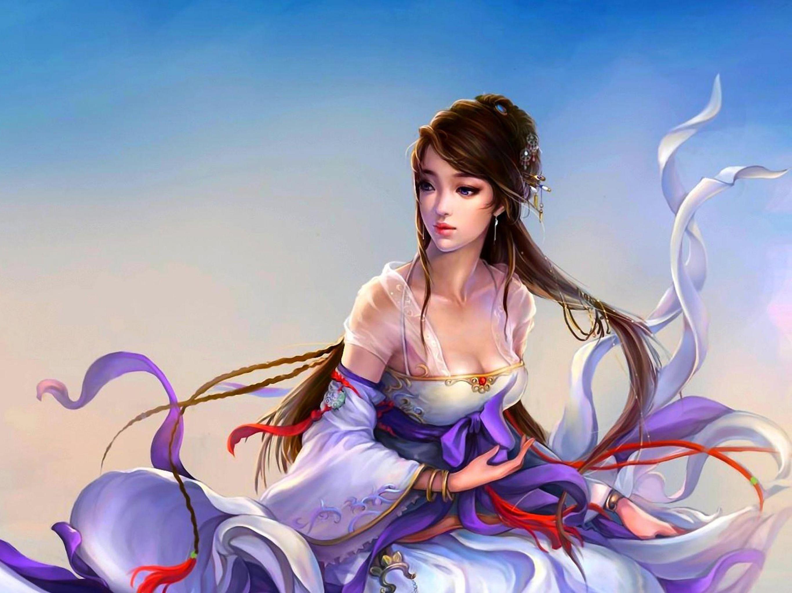 2732x2048 Princess China Girl 3D Desktop HD Wallpaper