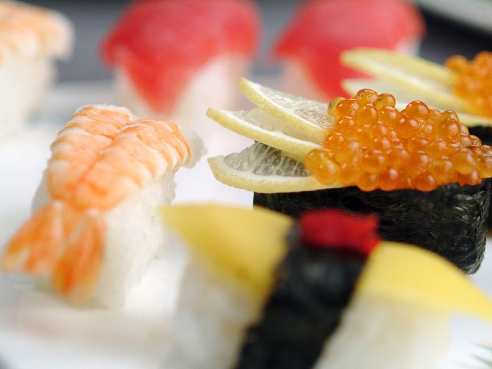 1600x1200 Sushi and Sashimi Wallpaper HD Image /sushi