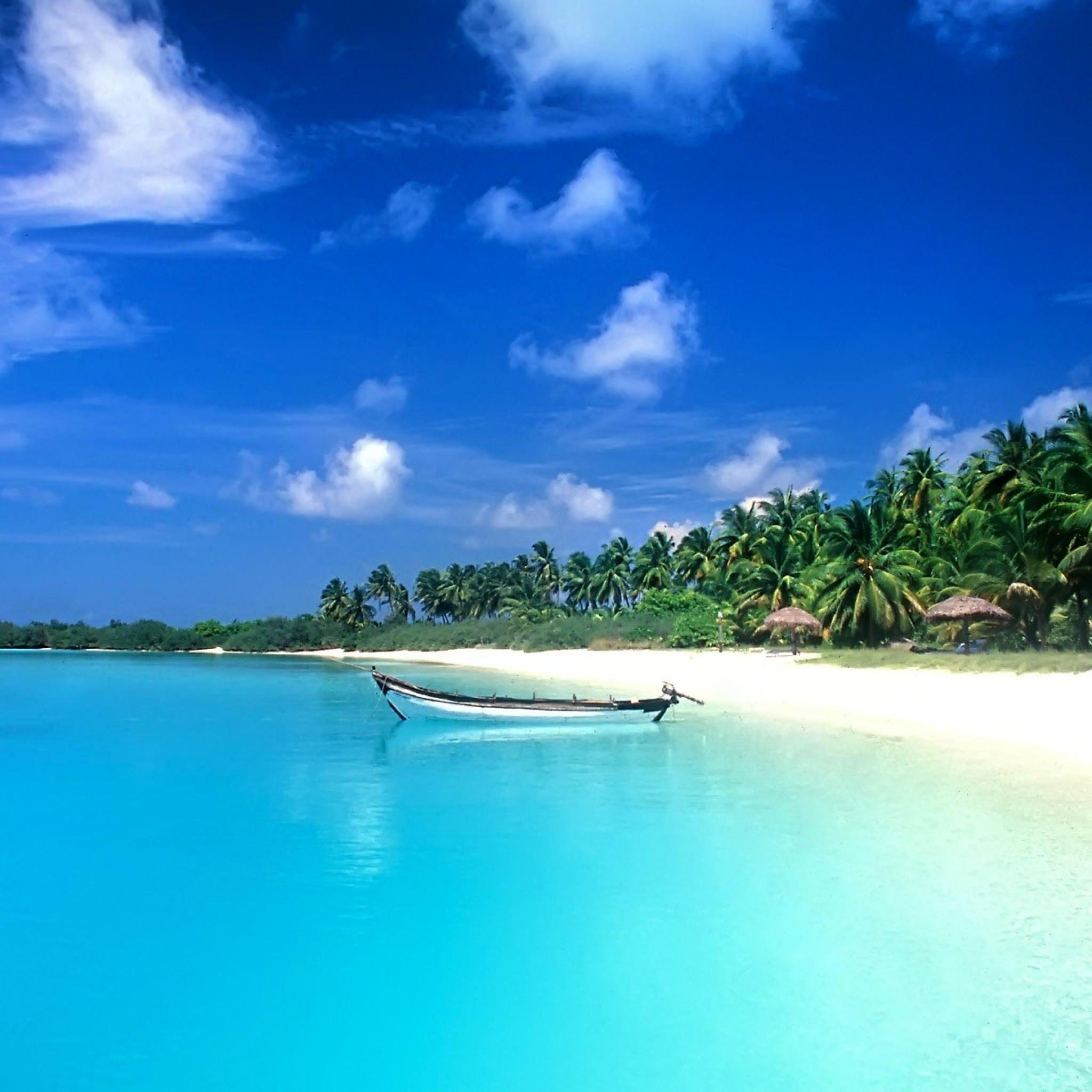 2048x2048 Landscape Beach Retina Wallpaper for iPhone Pro Max, X, 6