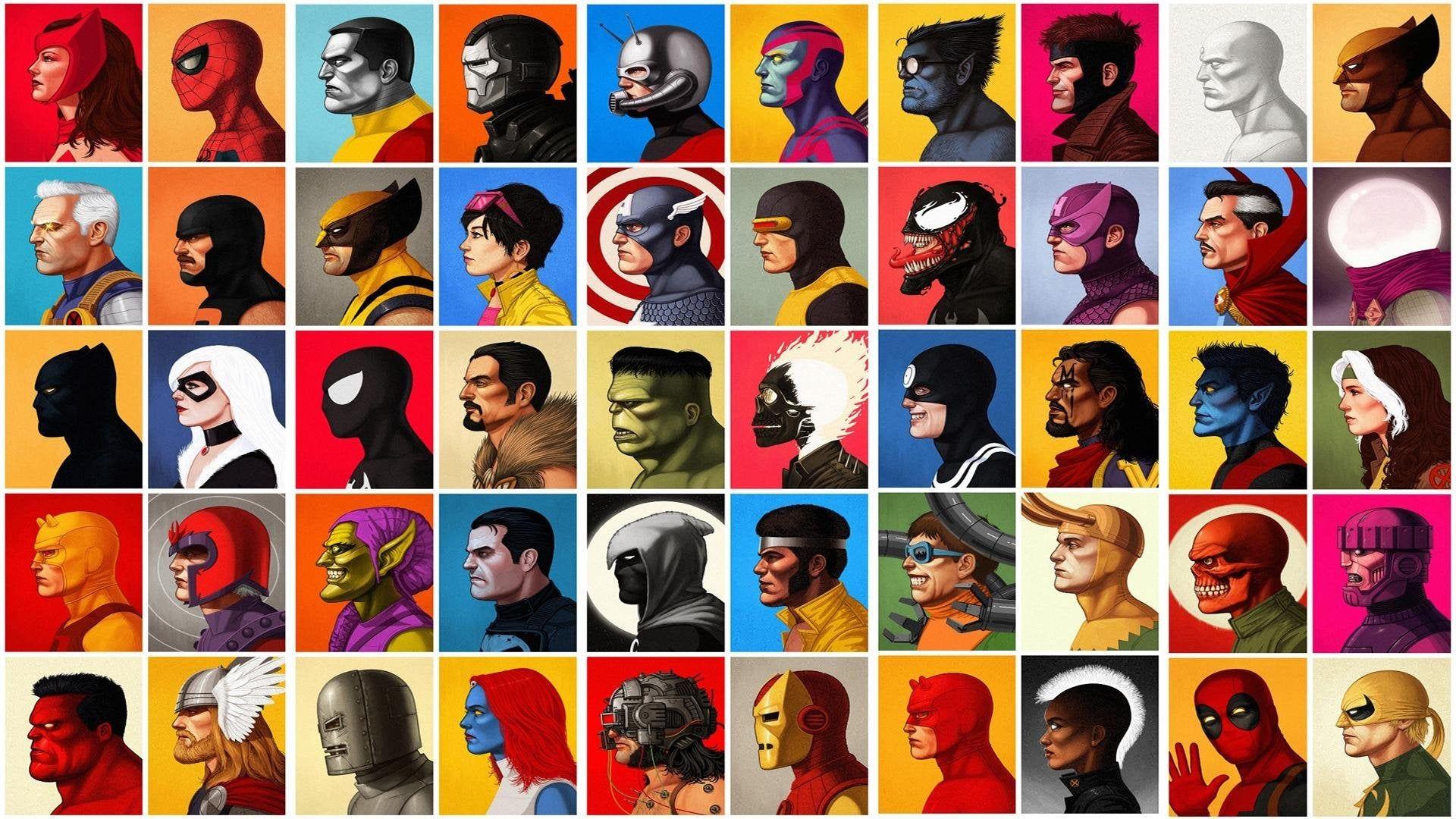1920x1080 Marvel Villains And Heroes HD Wallpaper