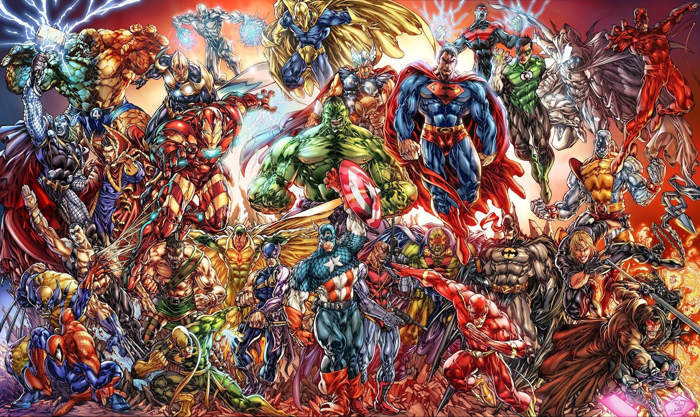 2362x1408 DC Villains Wallpaper