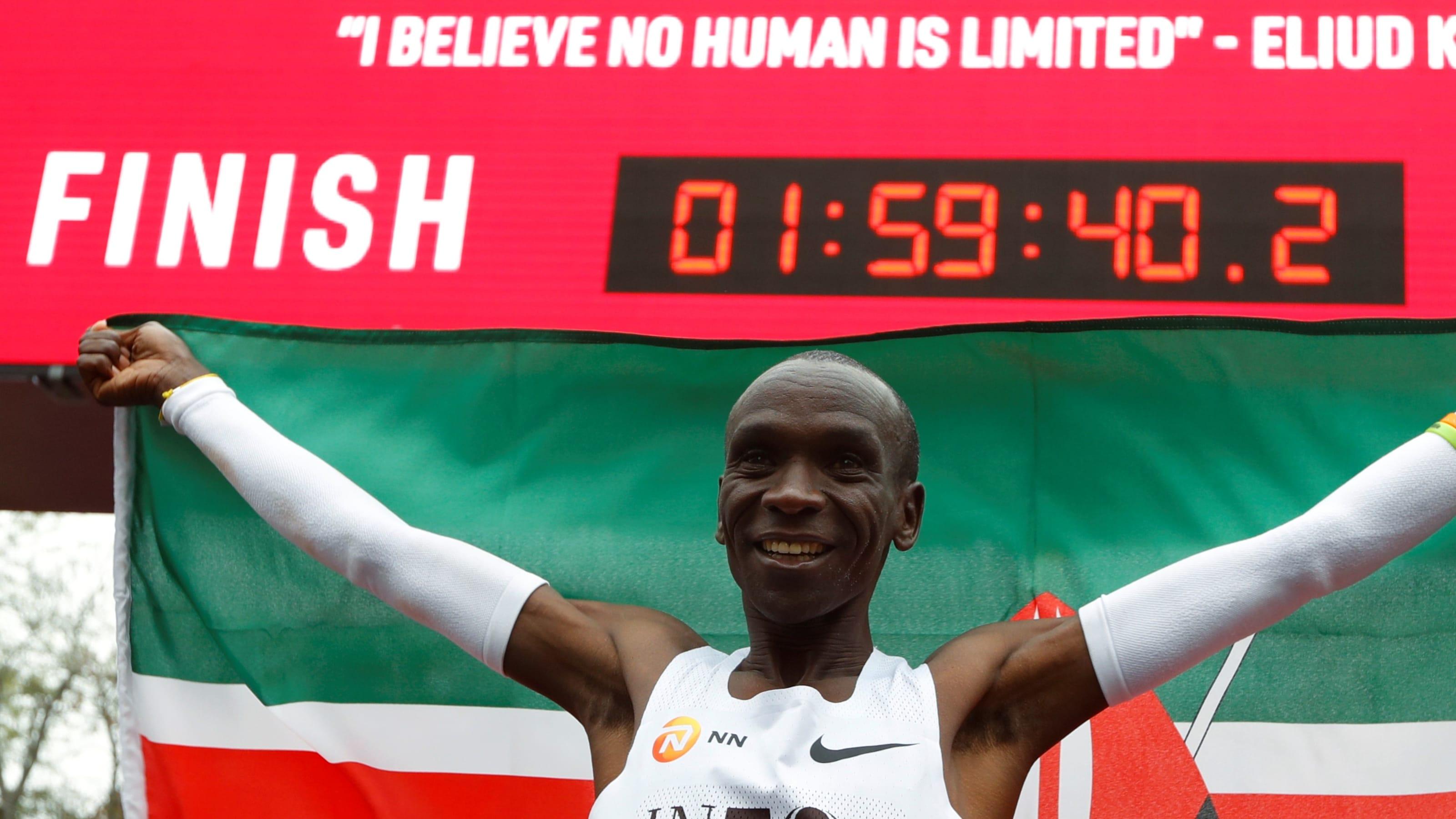 3200x1800 Eliud Kipchoge runs first sub two hour marathon