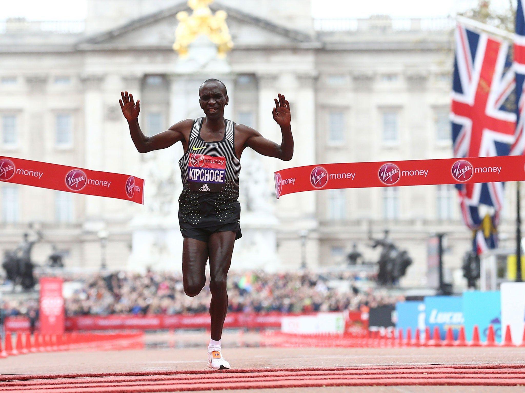 2048x1536 London Marathon 2016: Eliud Kipchoge sets record time, Jemima Sumgong recovers from fall, David Weir denied