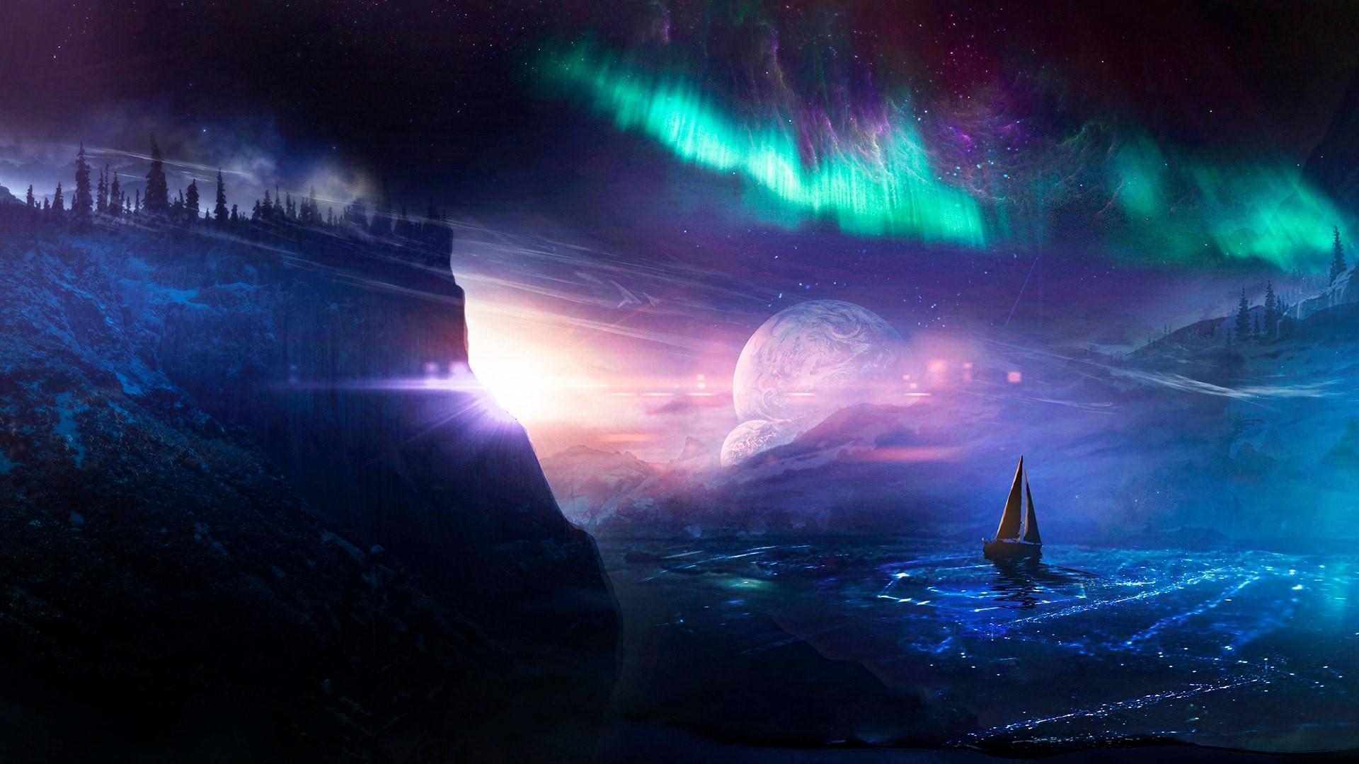 1920x1080 Aurora Wallpaper. Wallpaper Studio 10. Tens of thousands HD
