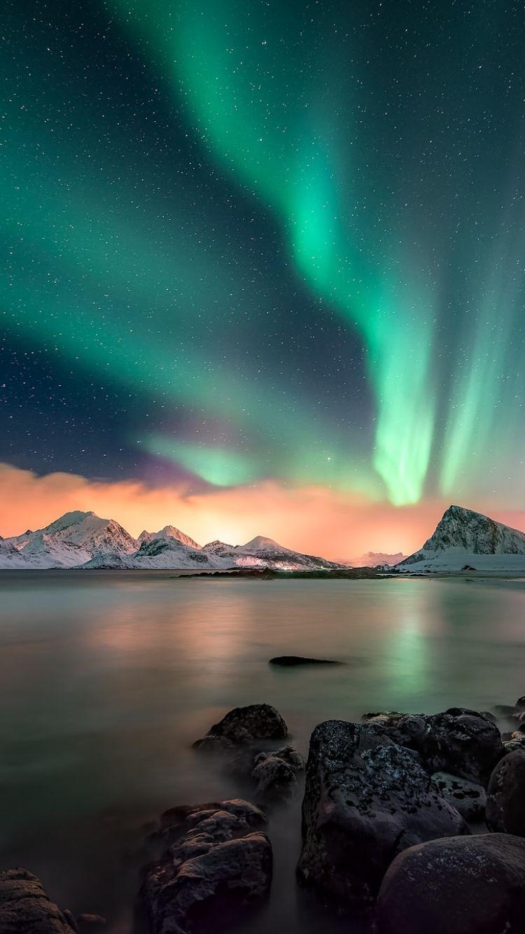 Northern Lights, aurora, borealis, colours, sky, HD phone wallpaper | Peakpx
