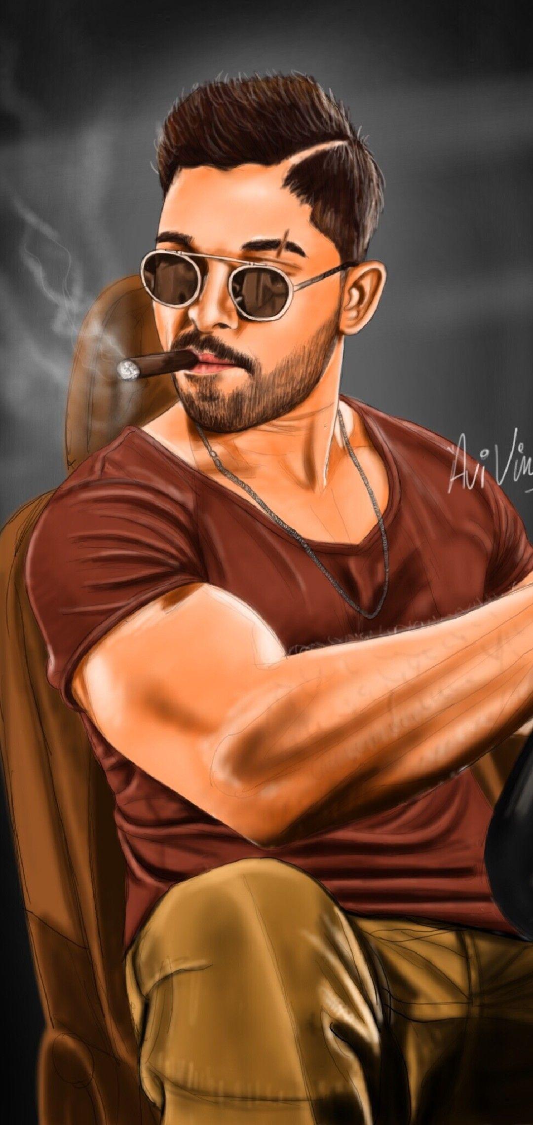 1080x2280 Allu Arjun Wallpaper:k Allu Arjun Background Download [ HD ]