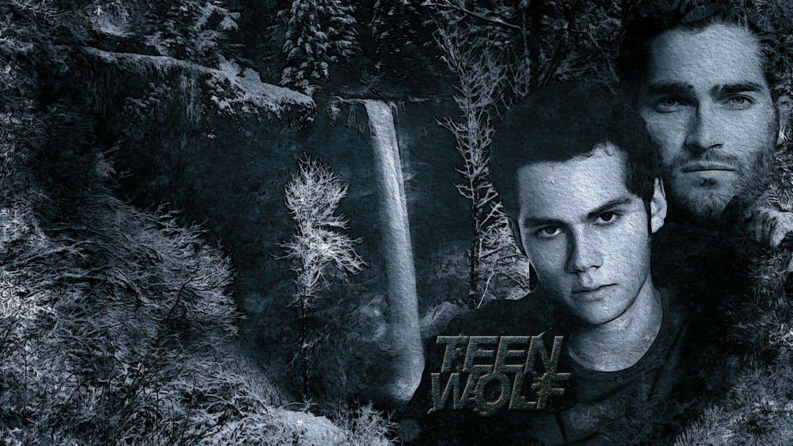 1600x900 Wallpaper: Teen Wolf Sterek's Winter Waterfall Wallpaper