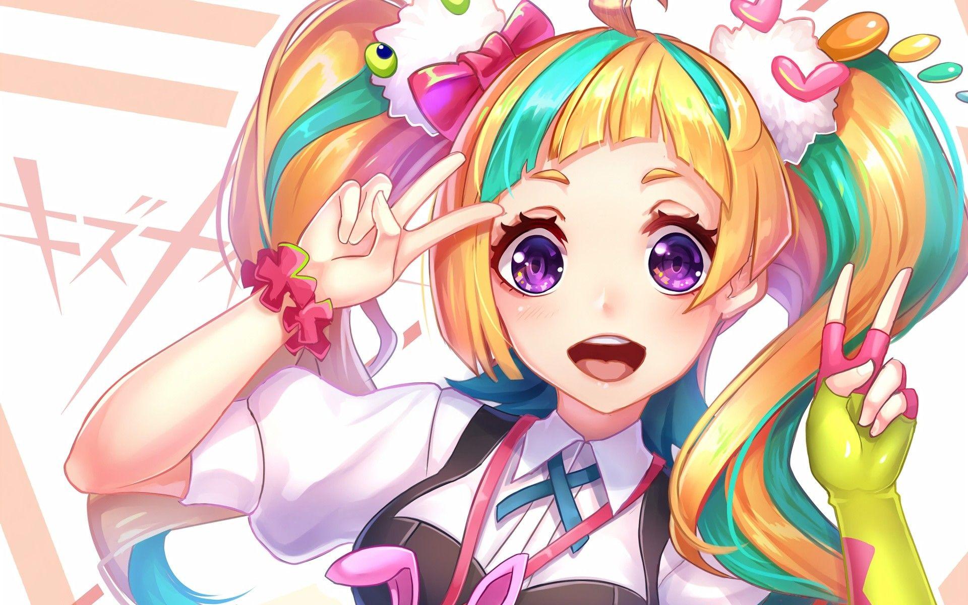 1920x1200 Niyama Nico Kiznaiver Blonde Smiling Anime Series Character Nico HD Wallpaper