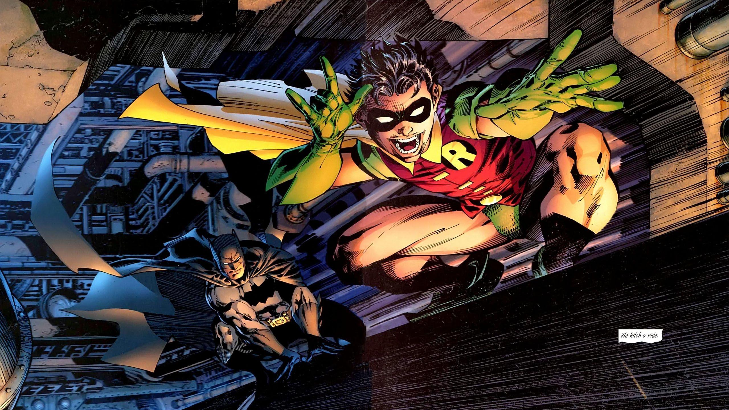 2560x1440 Batman Robin Dc Comics Wallpaper:2560x1440