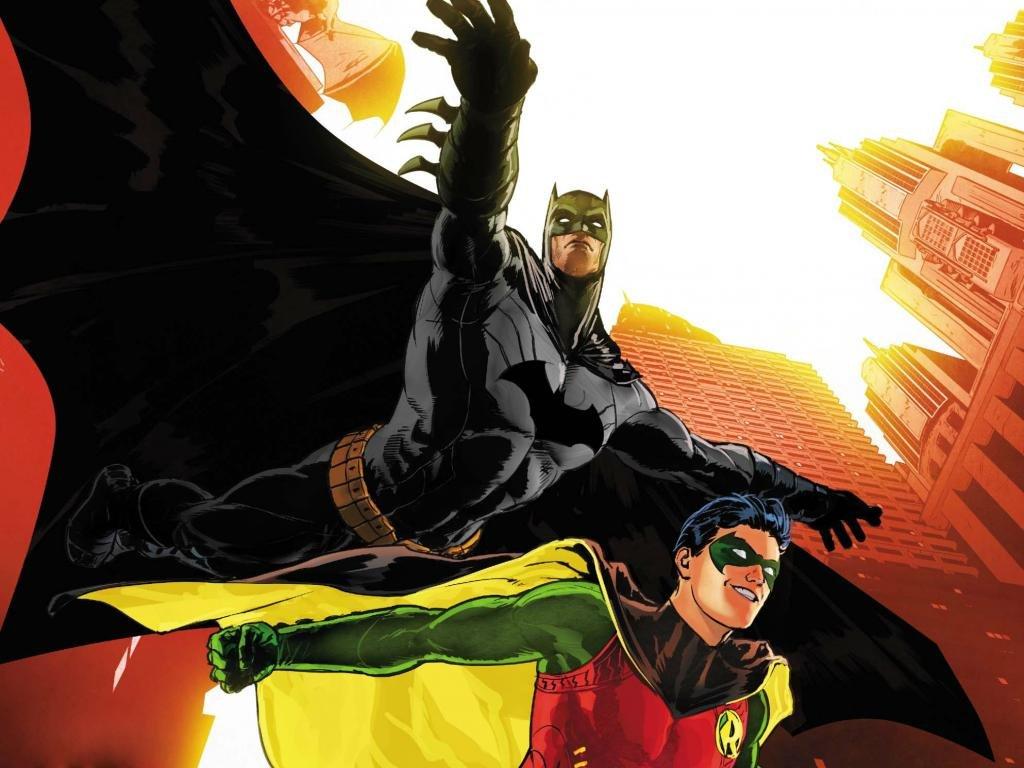 1024x768 Batman and Robin wallpaper HD for desktop background