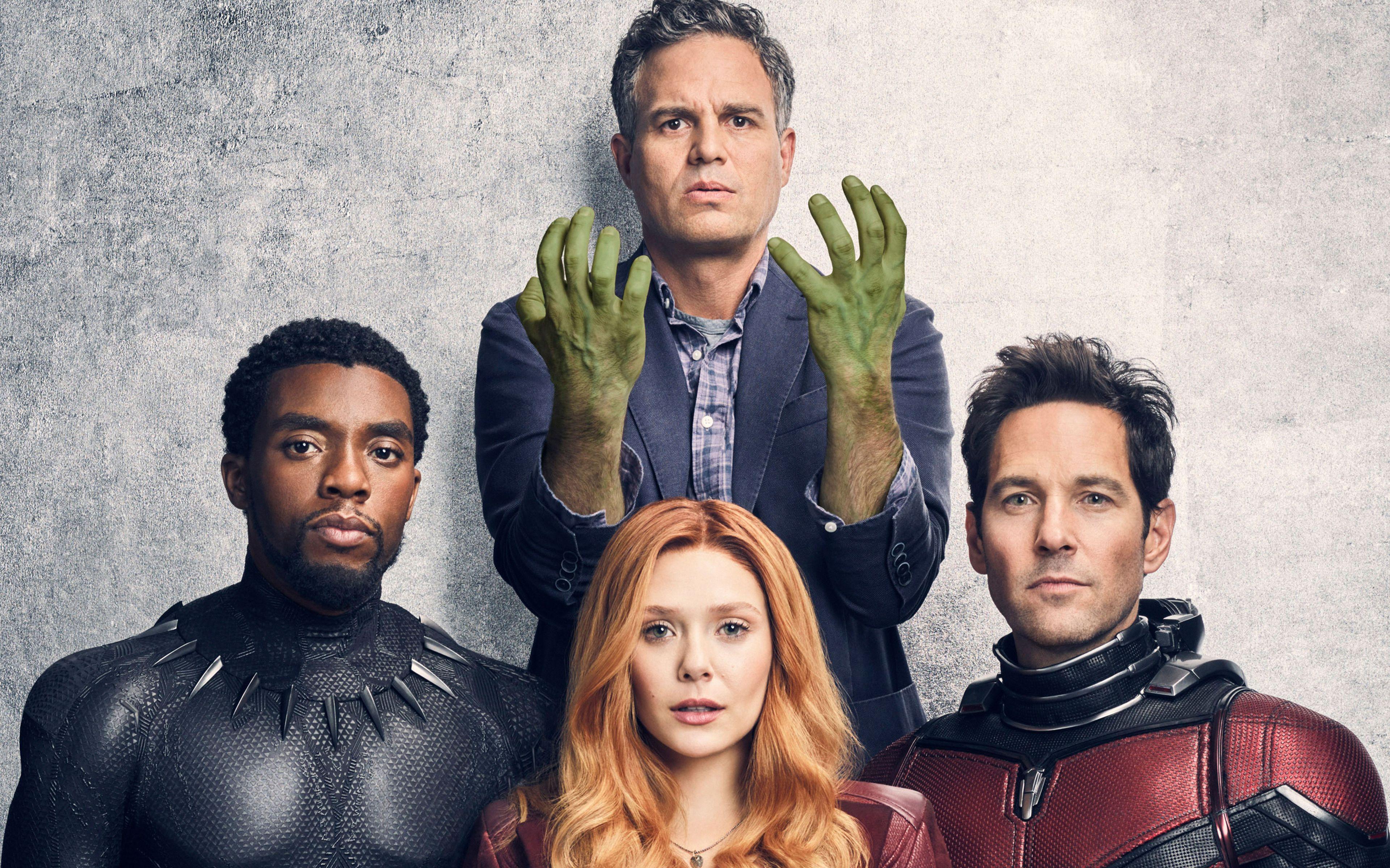 3840x2400 Wallpaper 4k Avengers Infinity War Black Panther Hulk Scarlet Witch Ant Man 4K Ant, Avengers, Black, Hulk, Infinity, Man, Mollys, Panther, Scarlet, War, Witch
