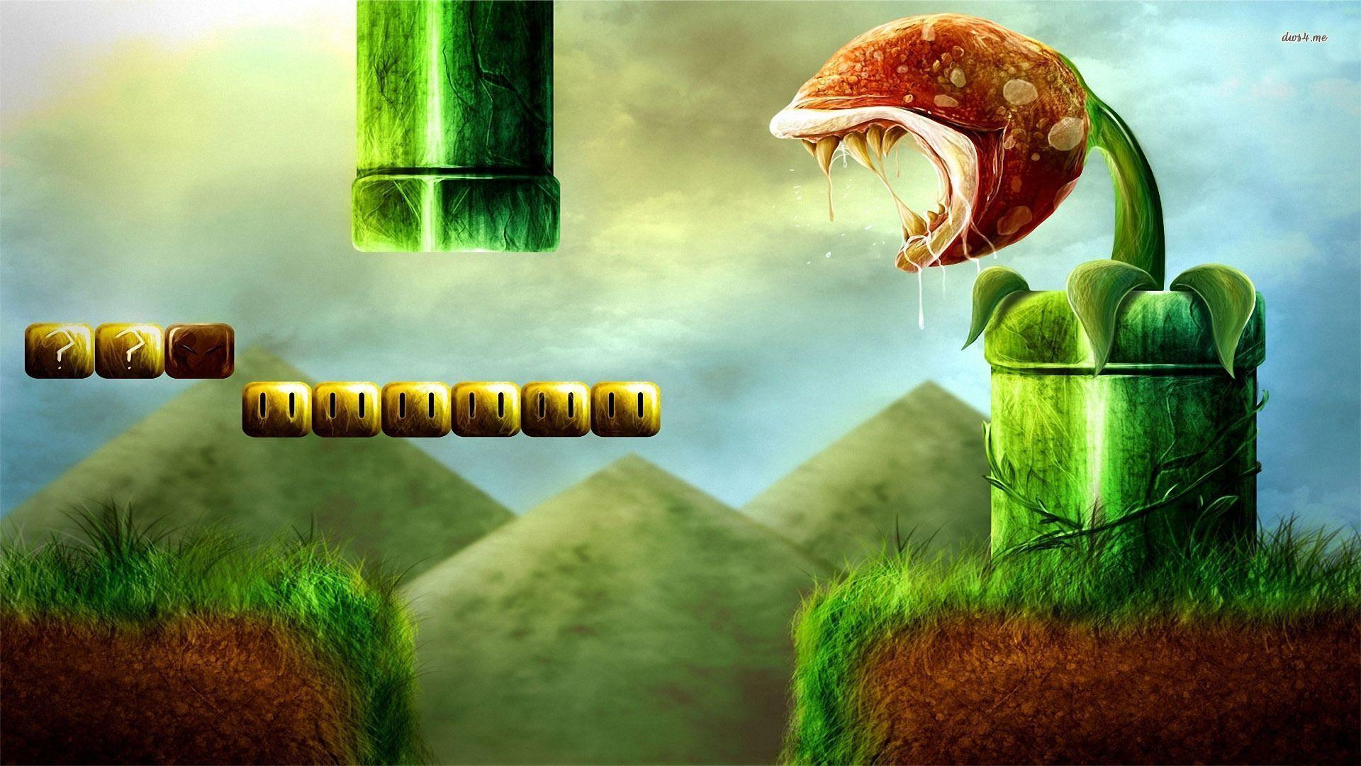 1920x1080 Super Mario Plant wallpaper wallpaper