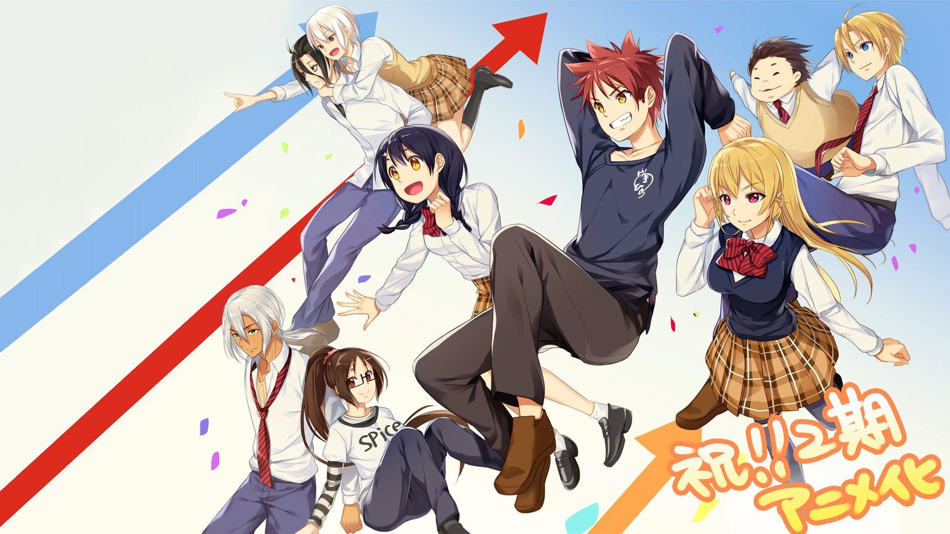 1920x1080 Shokugeki no Souma, Nakiri Erina, Nakiri Alice, Yukihira Soma, Tadokoro Megumi, Hayama Akira, Aldini Takumi, Kurokiba Ryo, Anime HD Wallpaper / Desktop and Mobile Image & Photo
