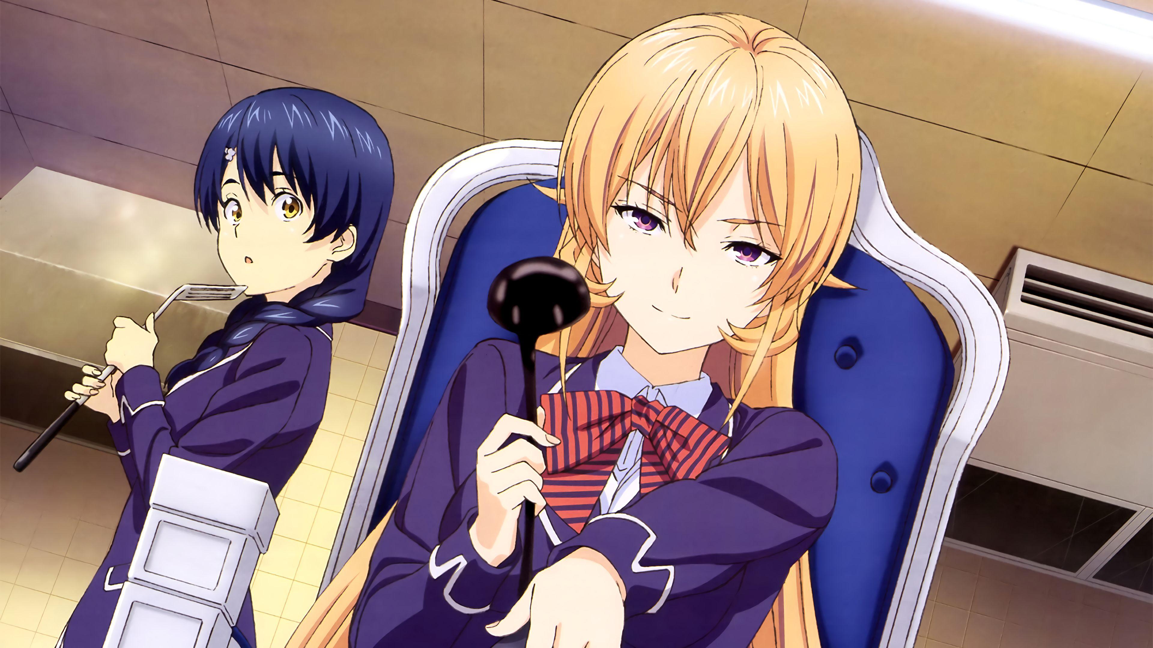 3840x2160 Erina Nakiri, Megumi Tadokoro, Food Wars, Anime, Girls, 4K wallpaper