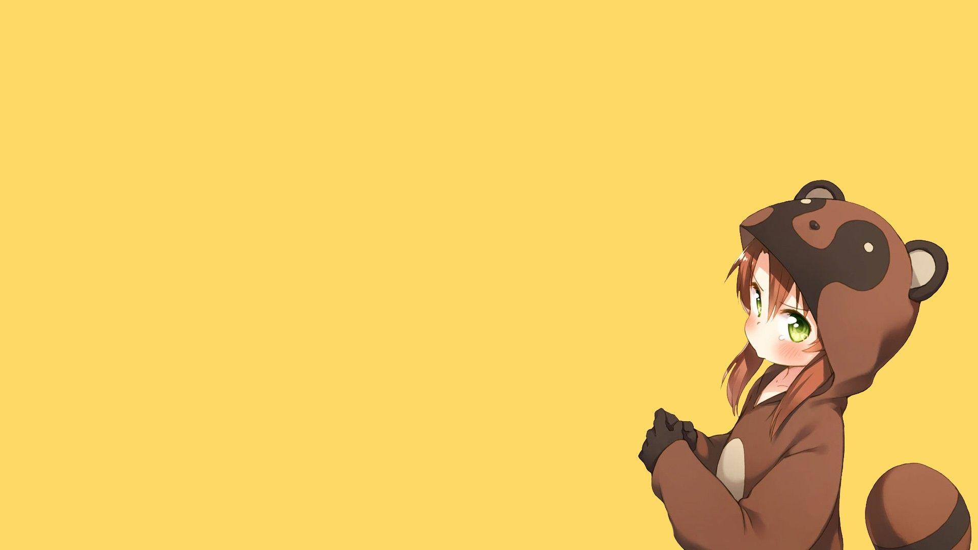1920x1080 Anime Girls Simple Background Blushing Costumes Non Non Biyori Koshigaya Komari Wallpaper:1920x1080