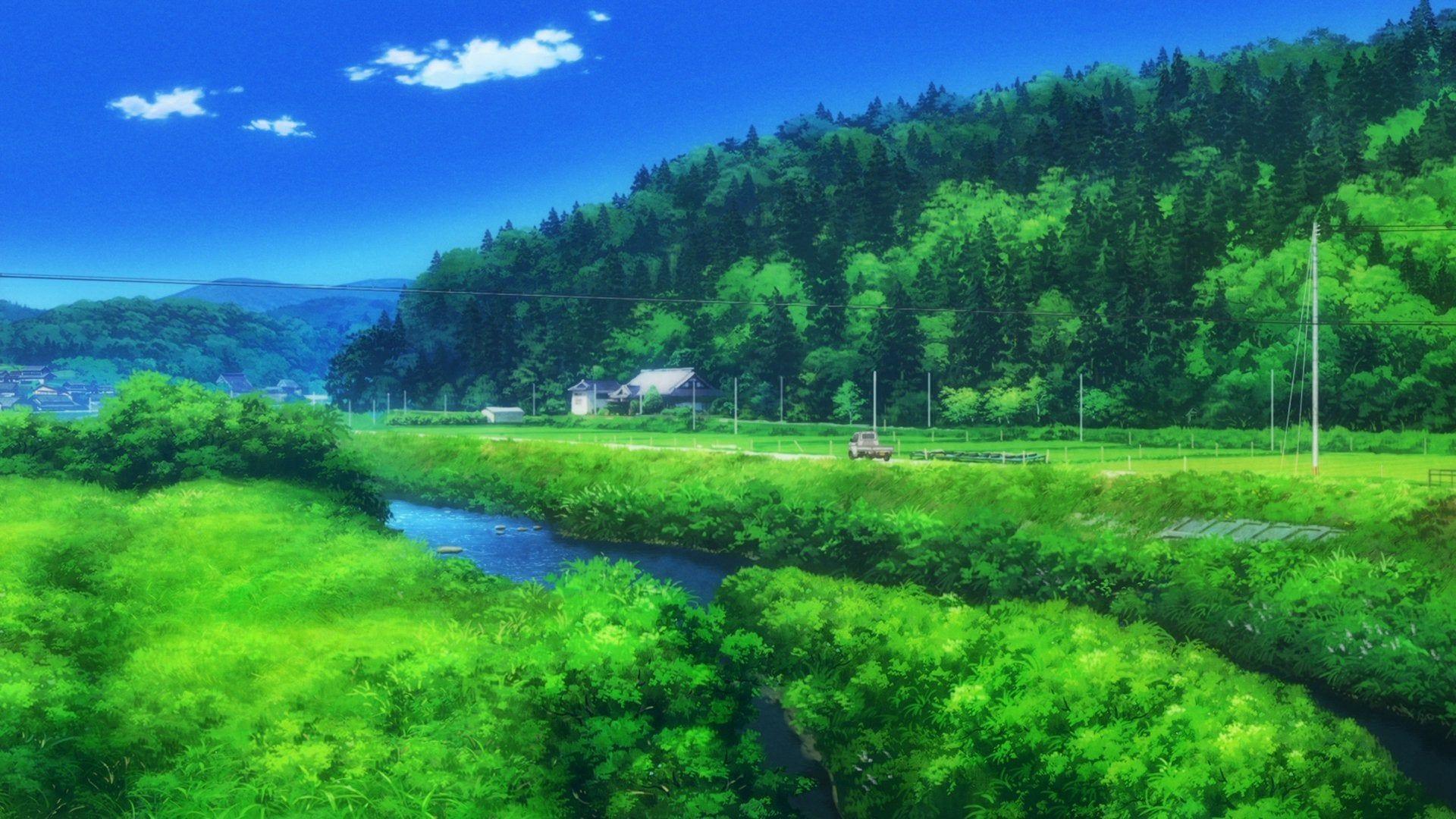 1920x1080 Beautiful Background Art in Non Non Biyori Vacation