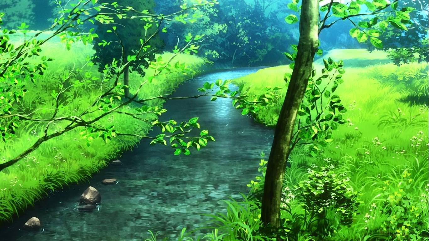 1366x768 Non Non Biyori has some of the best background artwork in anime