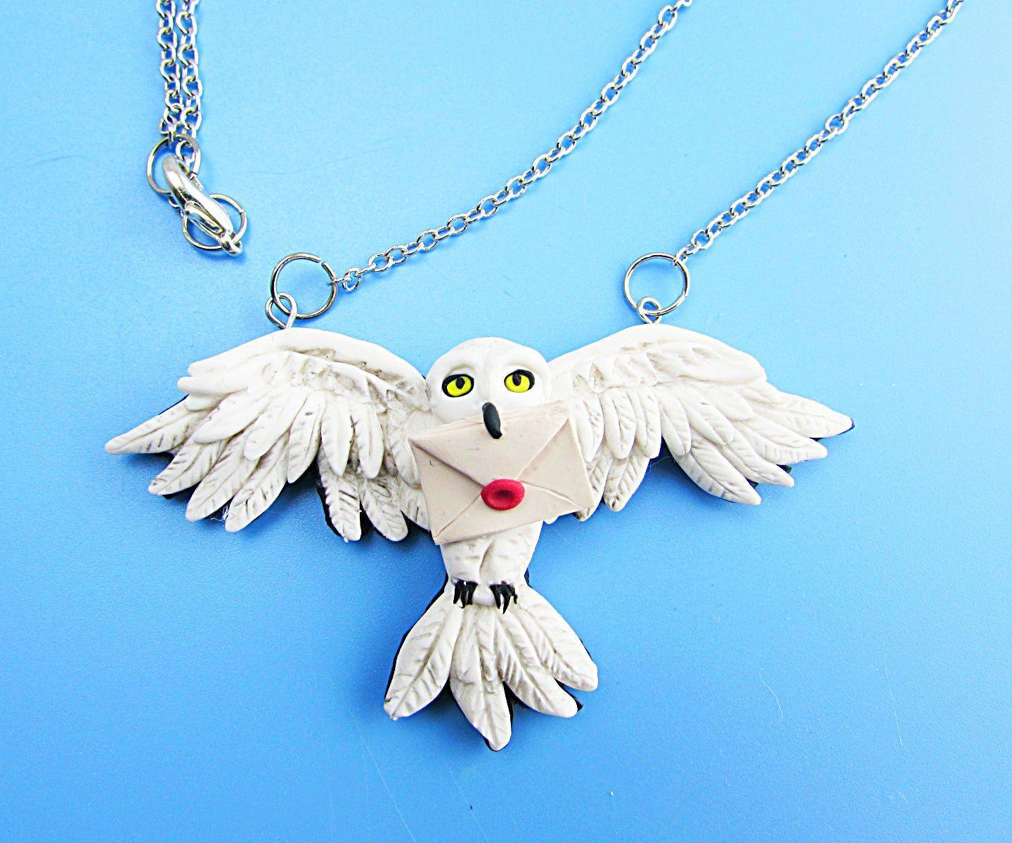 1440x1200 Harry Potter Hedwig Owl Polymer Clay Necklace : 4 Steps (with Picture)