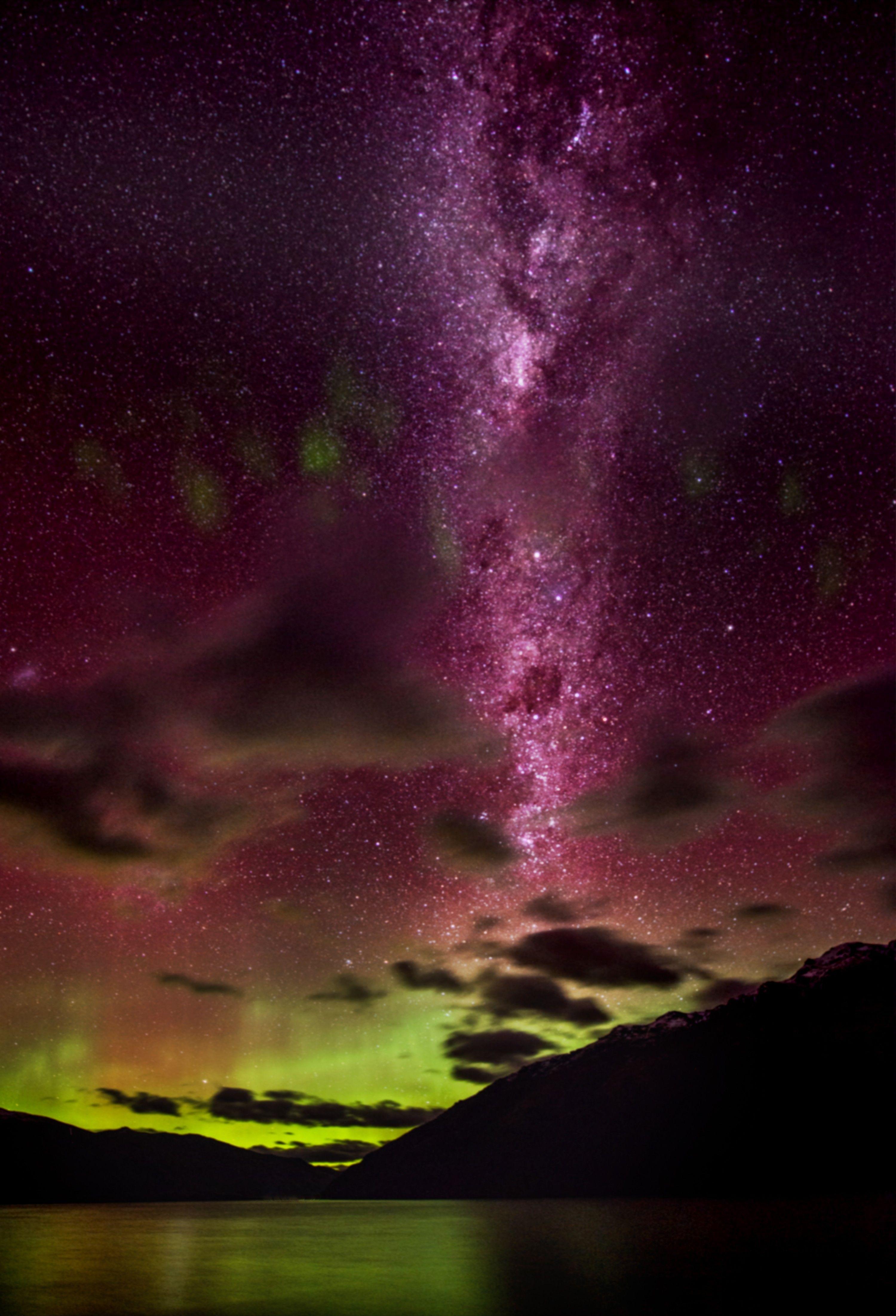 3000x4407 Nature multicolor skyscapes aurora australis wallpaper